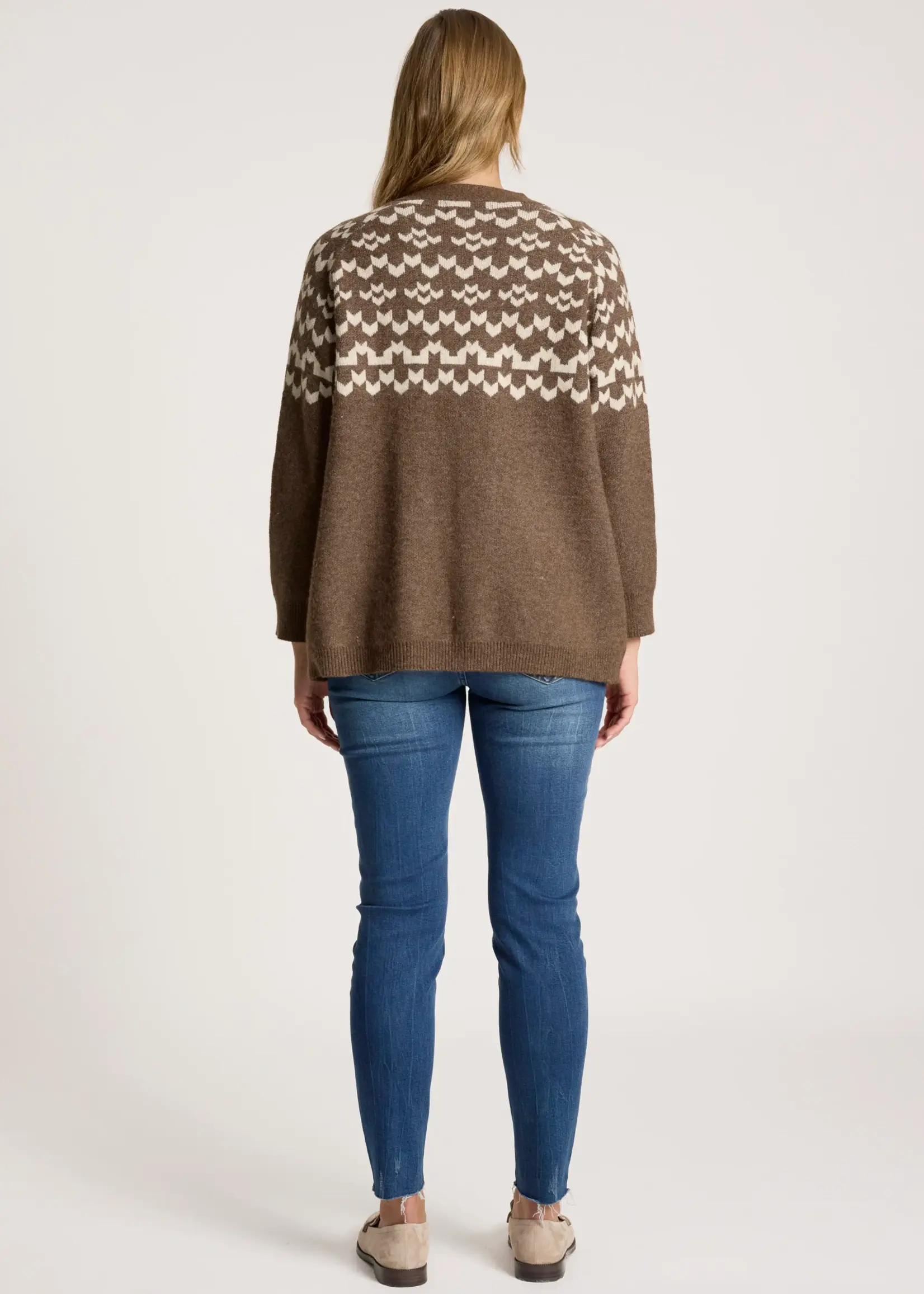EB & Ive Maasai Cardigan - Cocoa/Dune