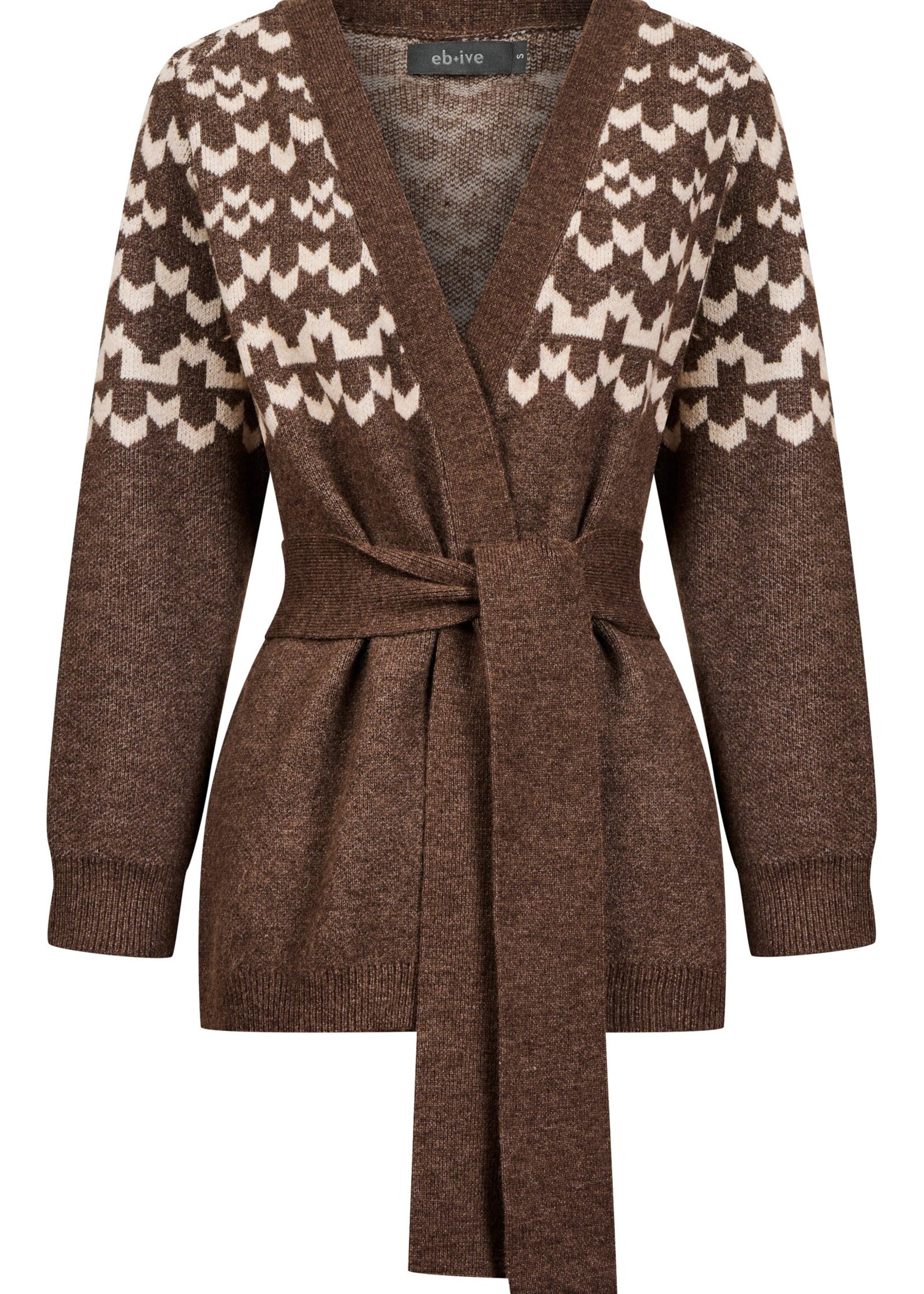 EB & Ive Maasai Cardigan - Cocoa/Dune