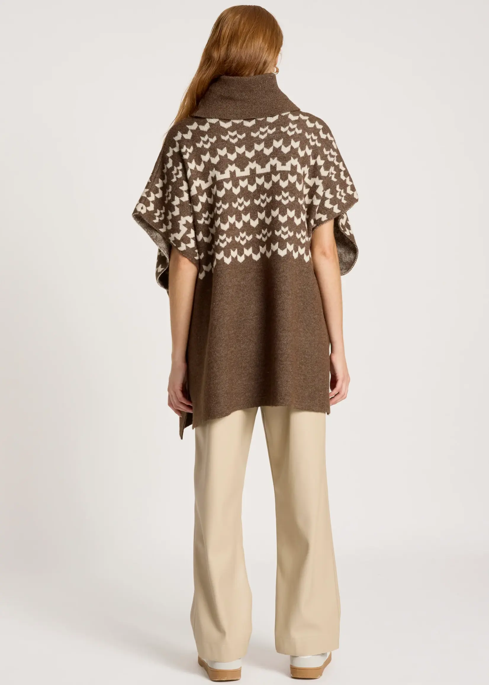 EB & Ive Maasai Poncho - Cocoa/Dune