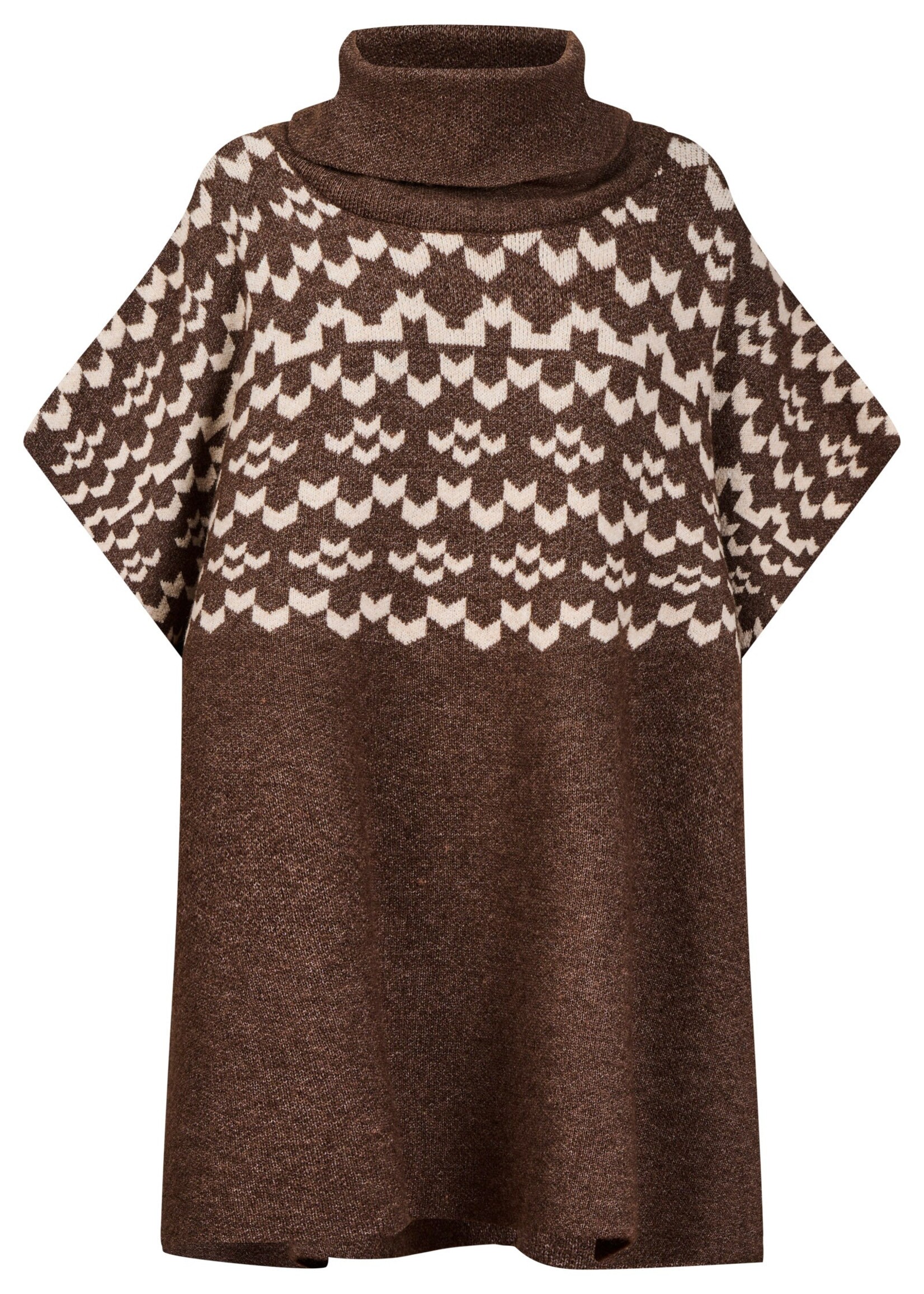 EB & Ive Maasai Poncho - Cocoa/Dune