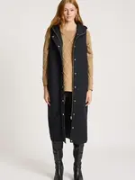 EB & Ive Sansi Quilted Long Vest - Black