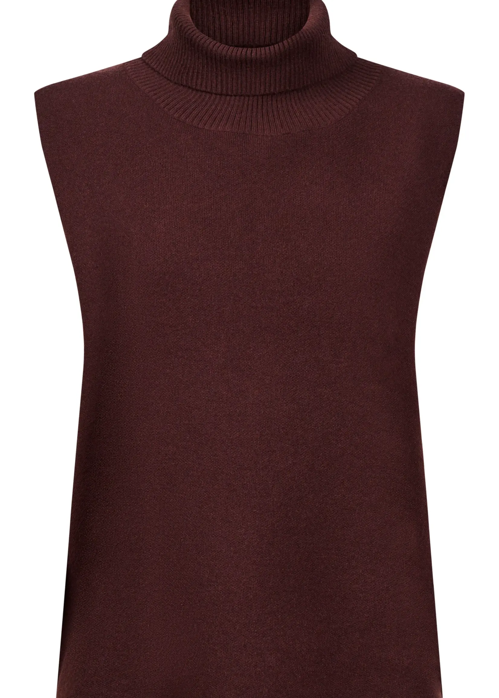EB & Ive Zala Knit Vest - Mahogany
