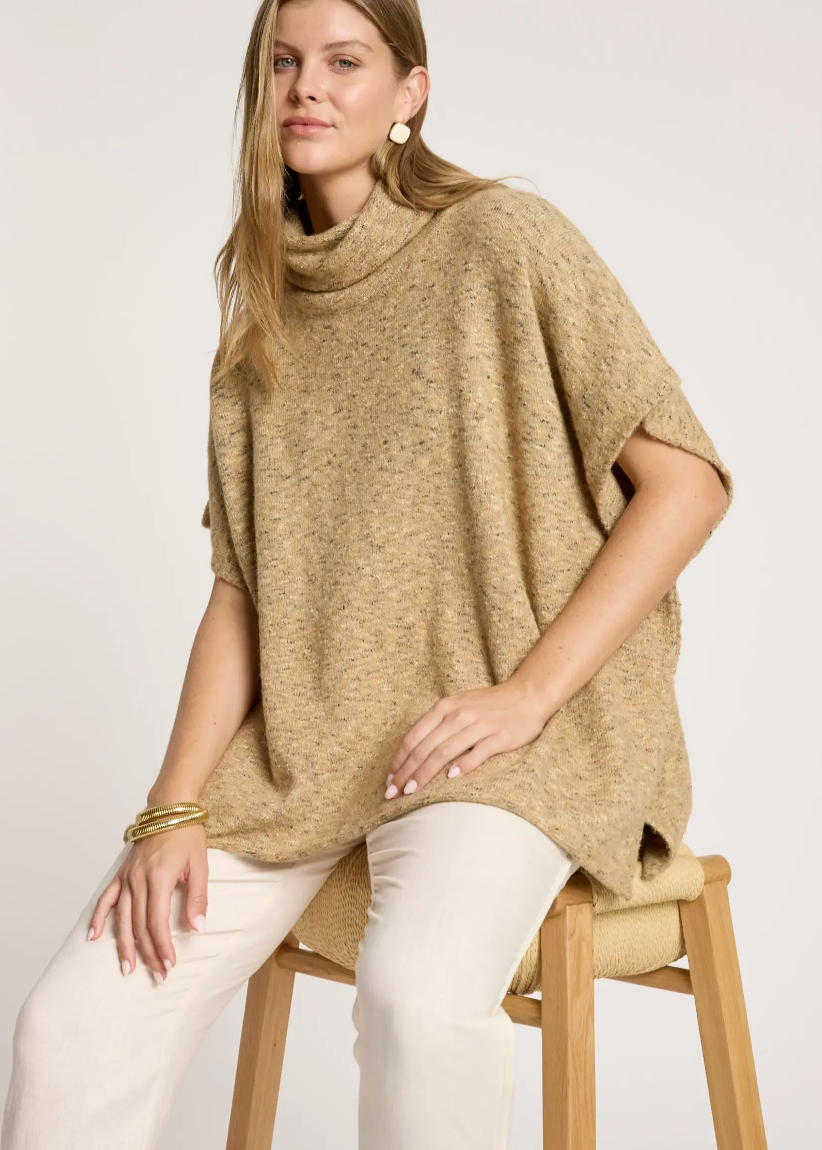 EB & Ive Zarda Poncho - Mocha
