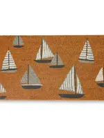 Madras Sailing Boats Doormat 45x75cm