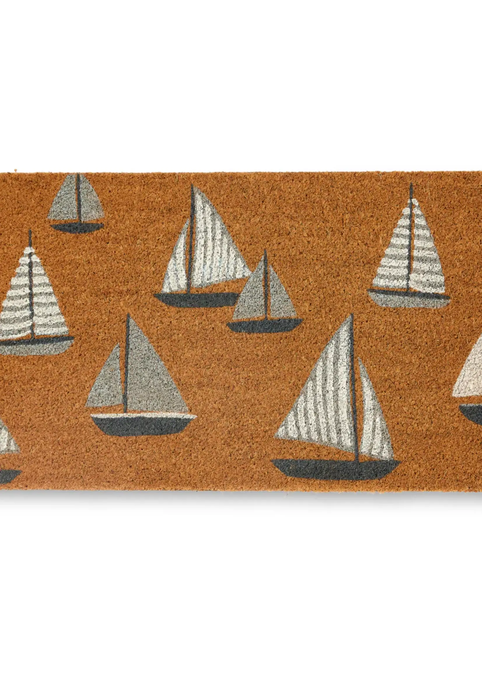 Madras Sailing Boats Doormat 45x75cm