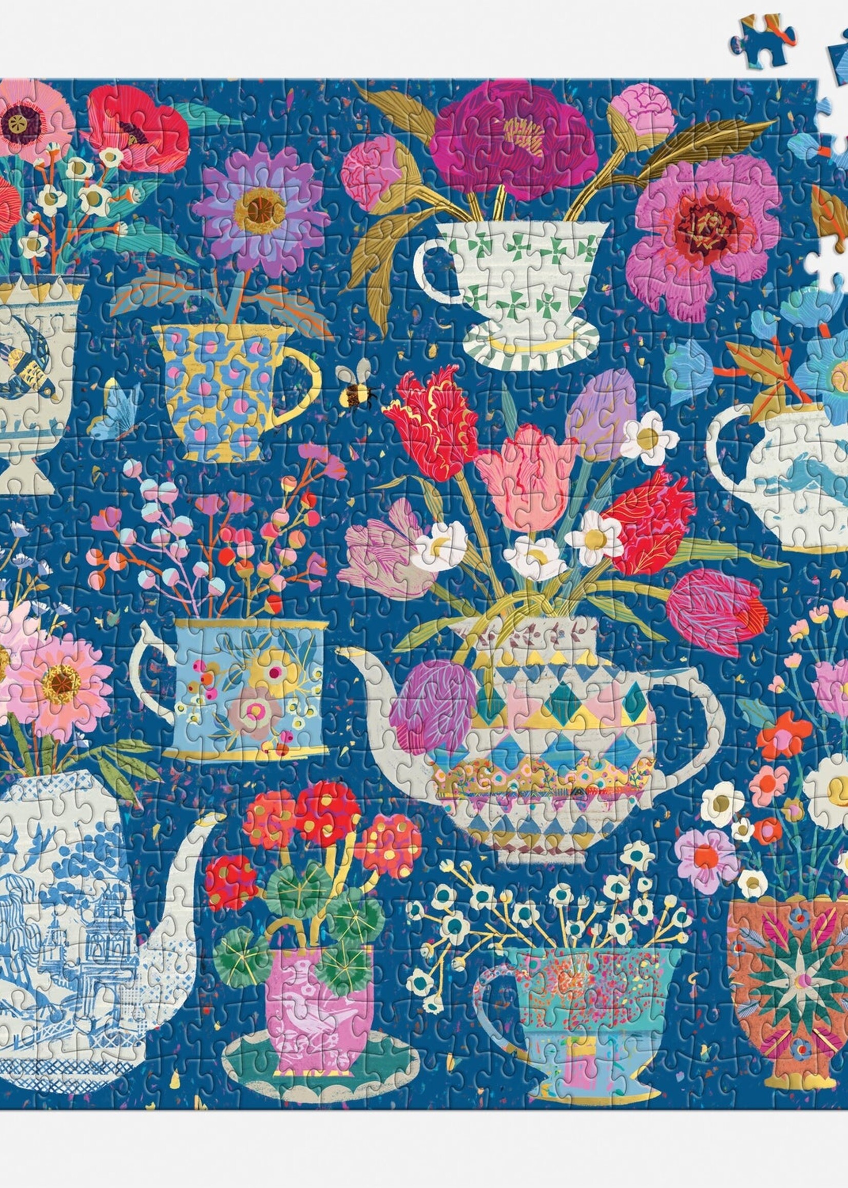 Victoria Ball Potted Teacups Foil Puzzle