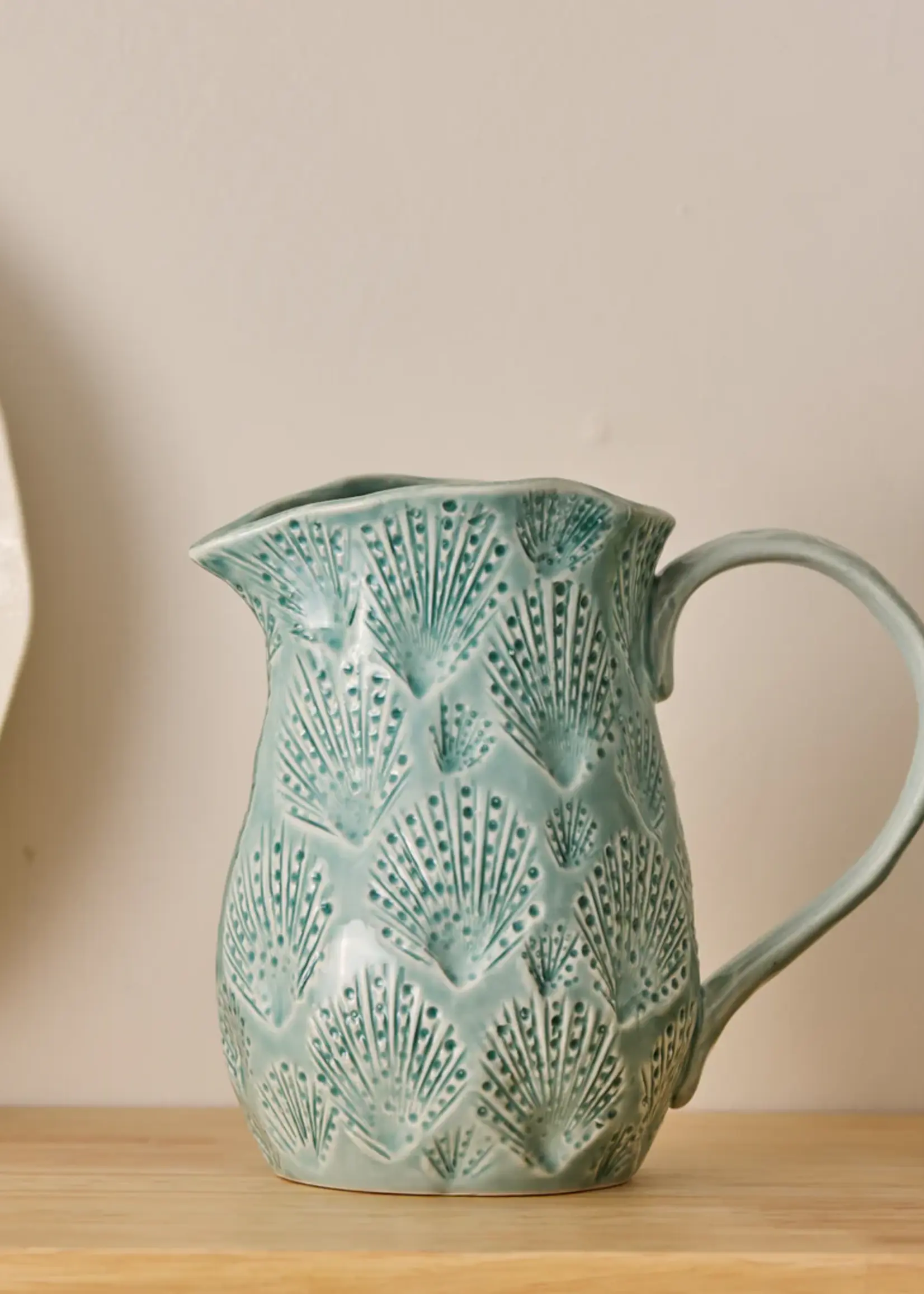 Madras Nautilus Light Blue Jug 18x10.6x16cm