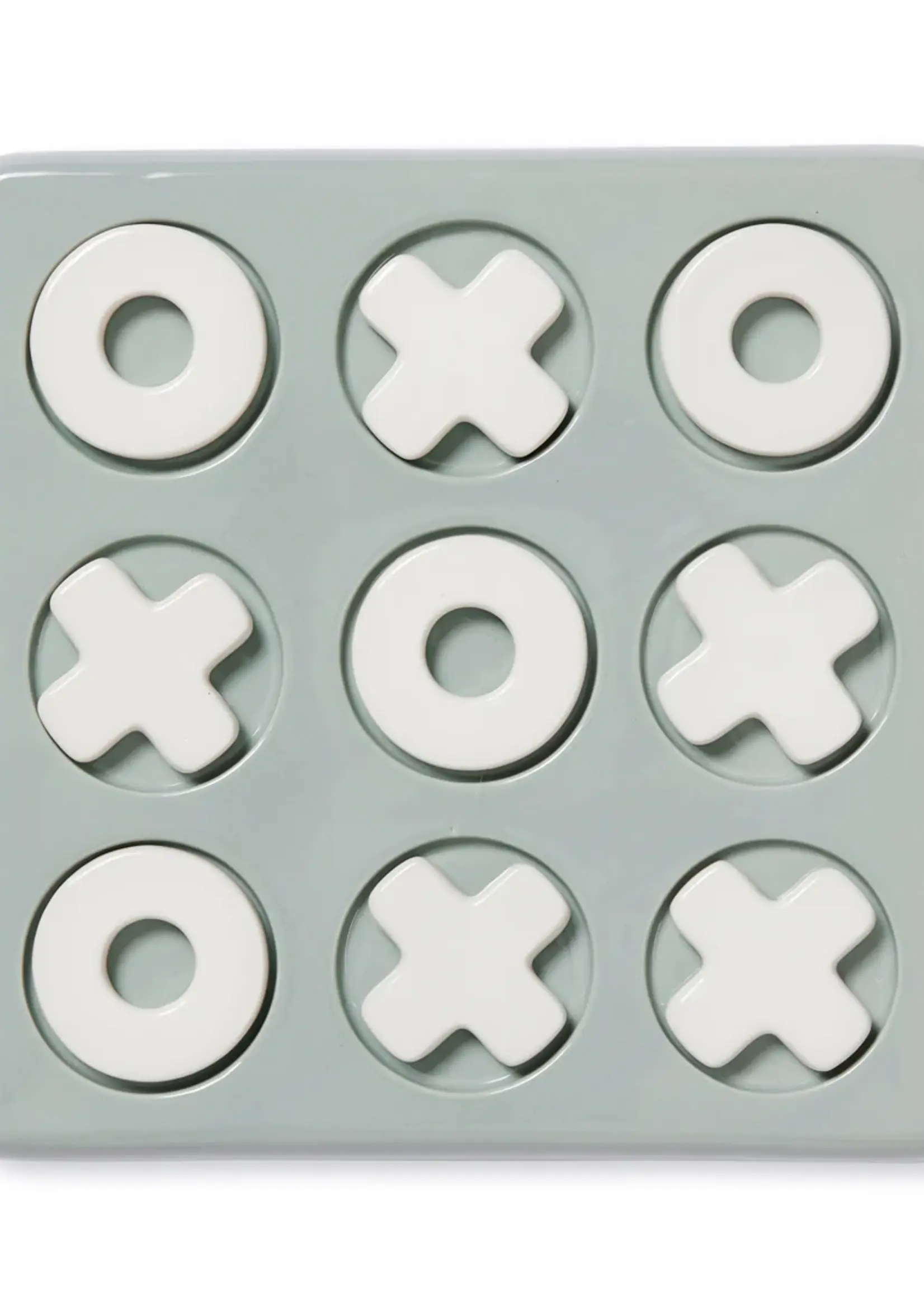 Ceramic Blue/White Tic Tac 26x26x3.5cm