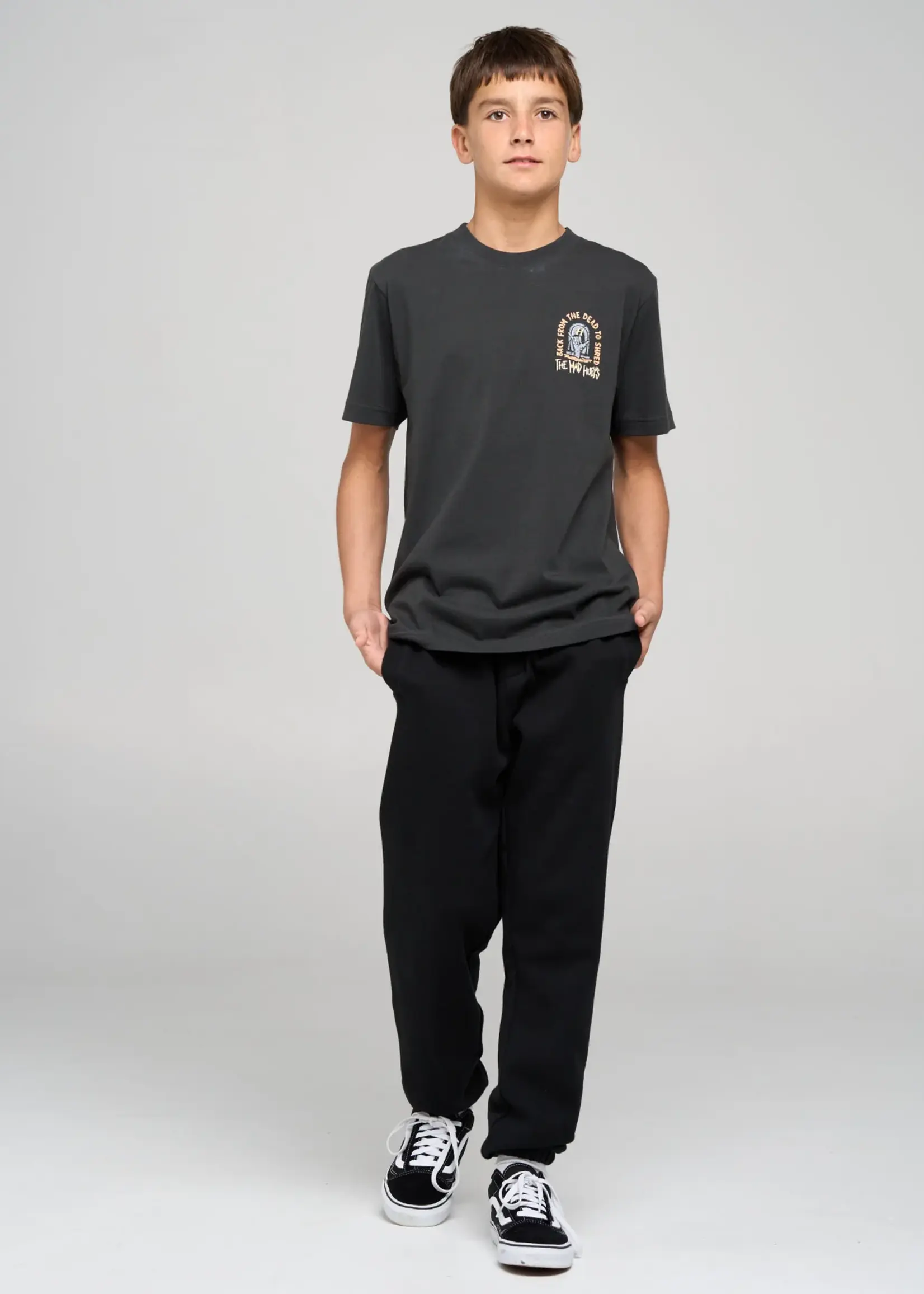 Mad Hueys Dead Shred Youth SS Tee - Vintage Black