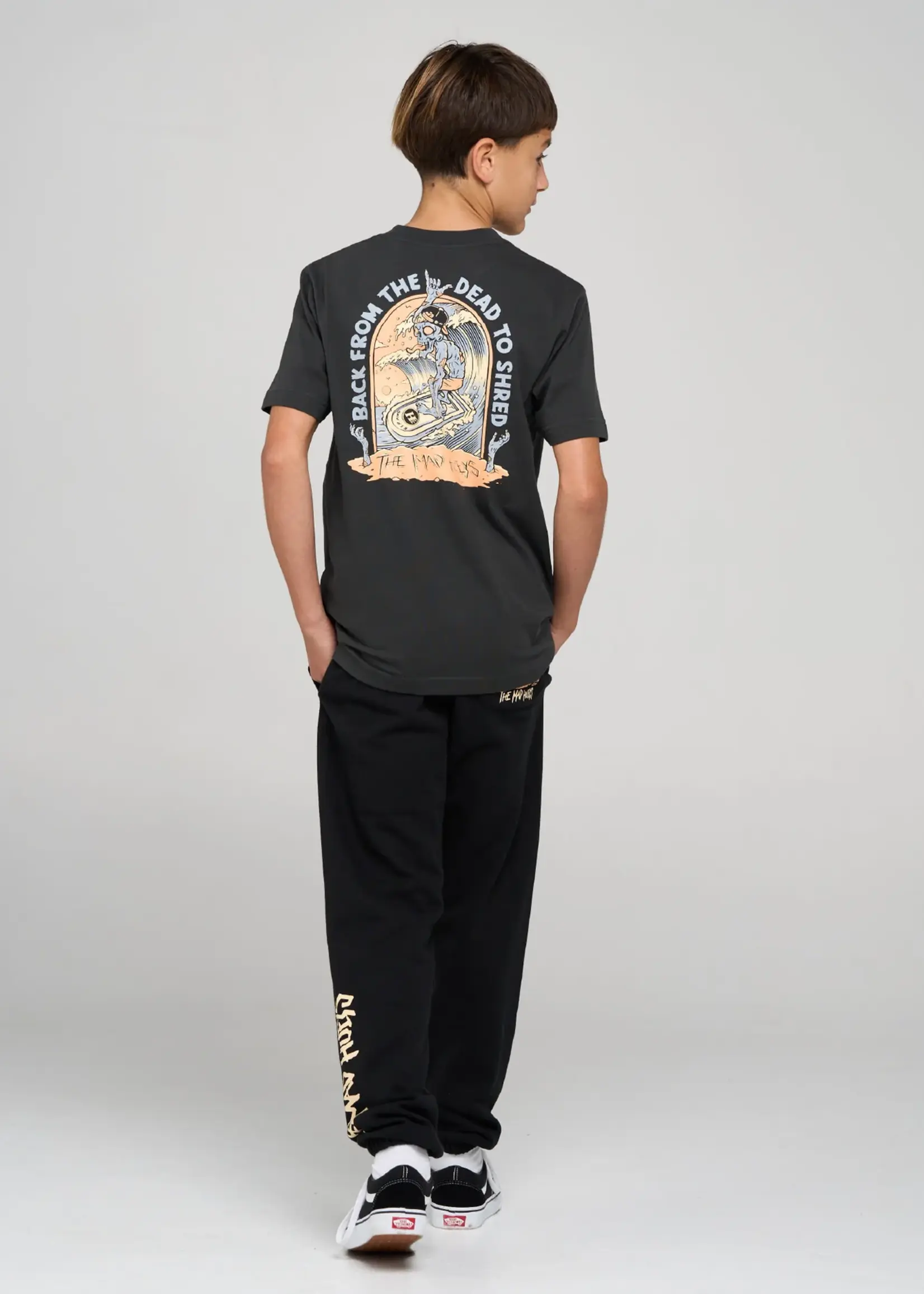 Mad Hueys Dead Shred Youth SS Tee - Vintage Black