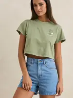 Rhythm Island Crop Crew Tee - Palm