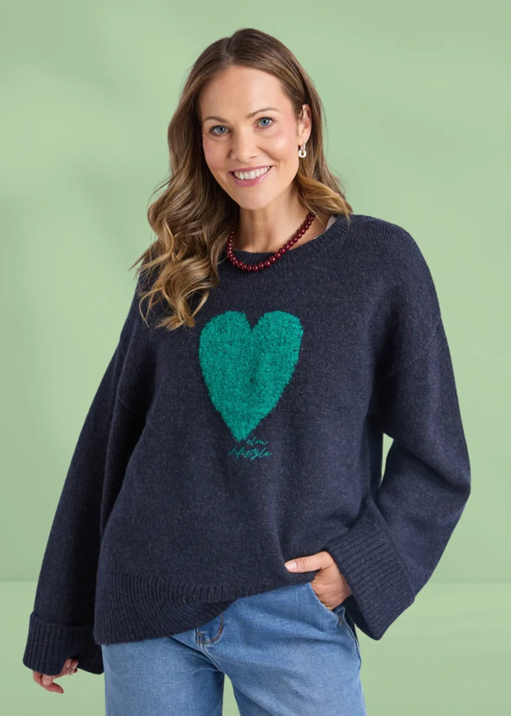 Elm Lifestyle Intersia Heart Knit