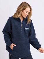 Foxwood Weekend Boucle Crew - Navy