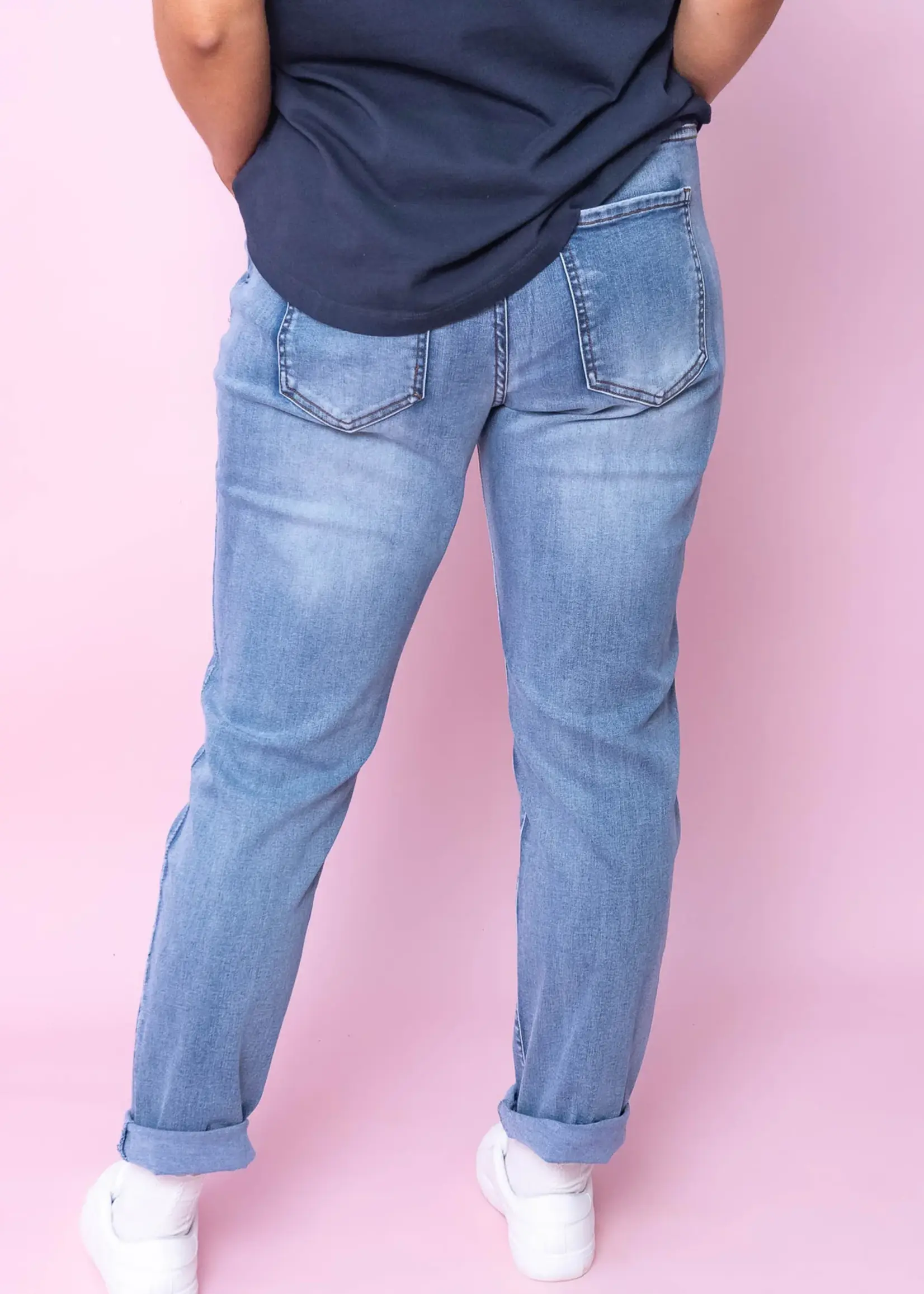 Foxwood Juliette Jogger Jean -  Light Blue Denim