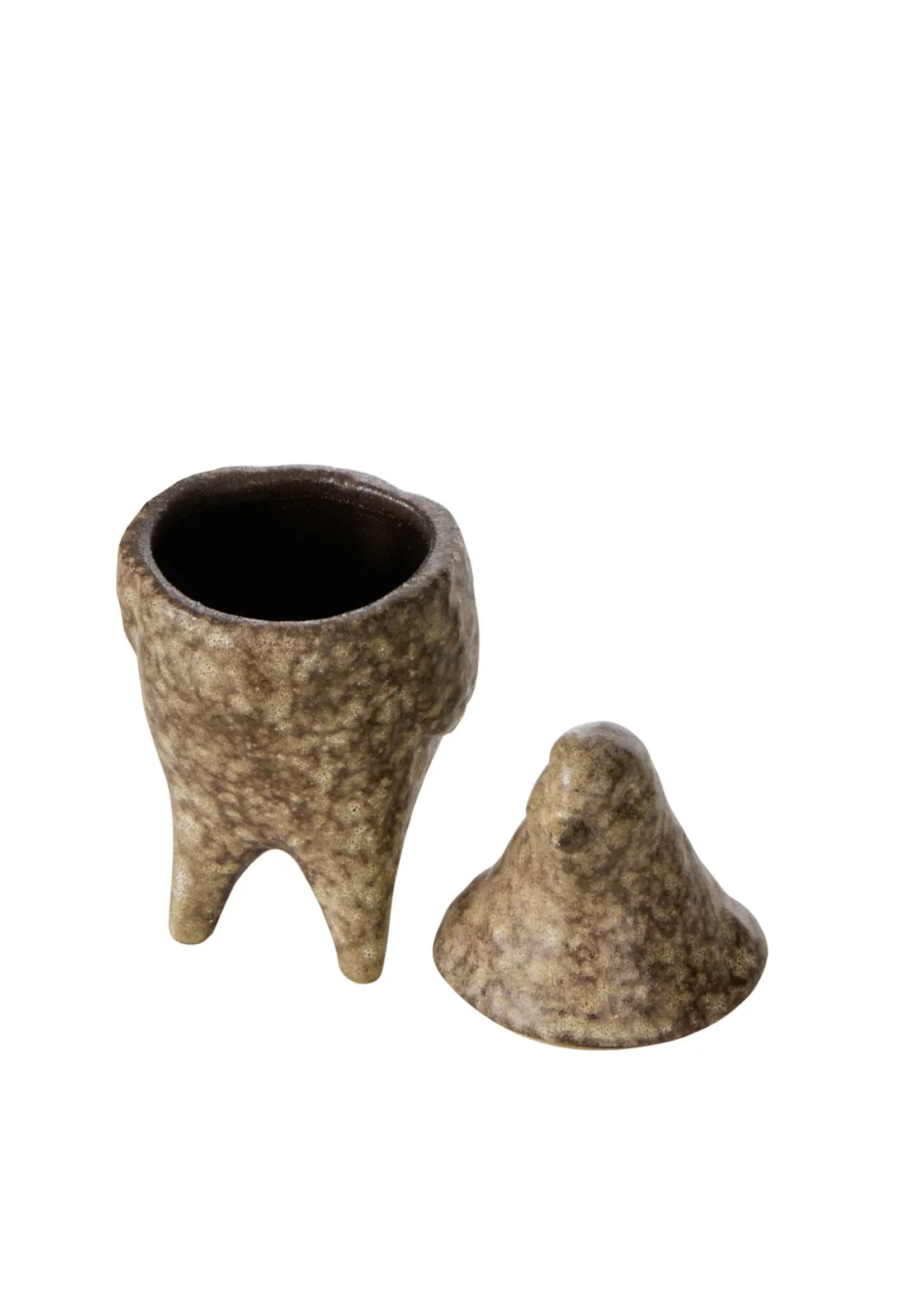 Amalfi Ari Bird Jar Brown