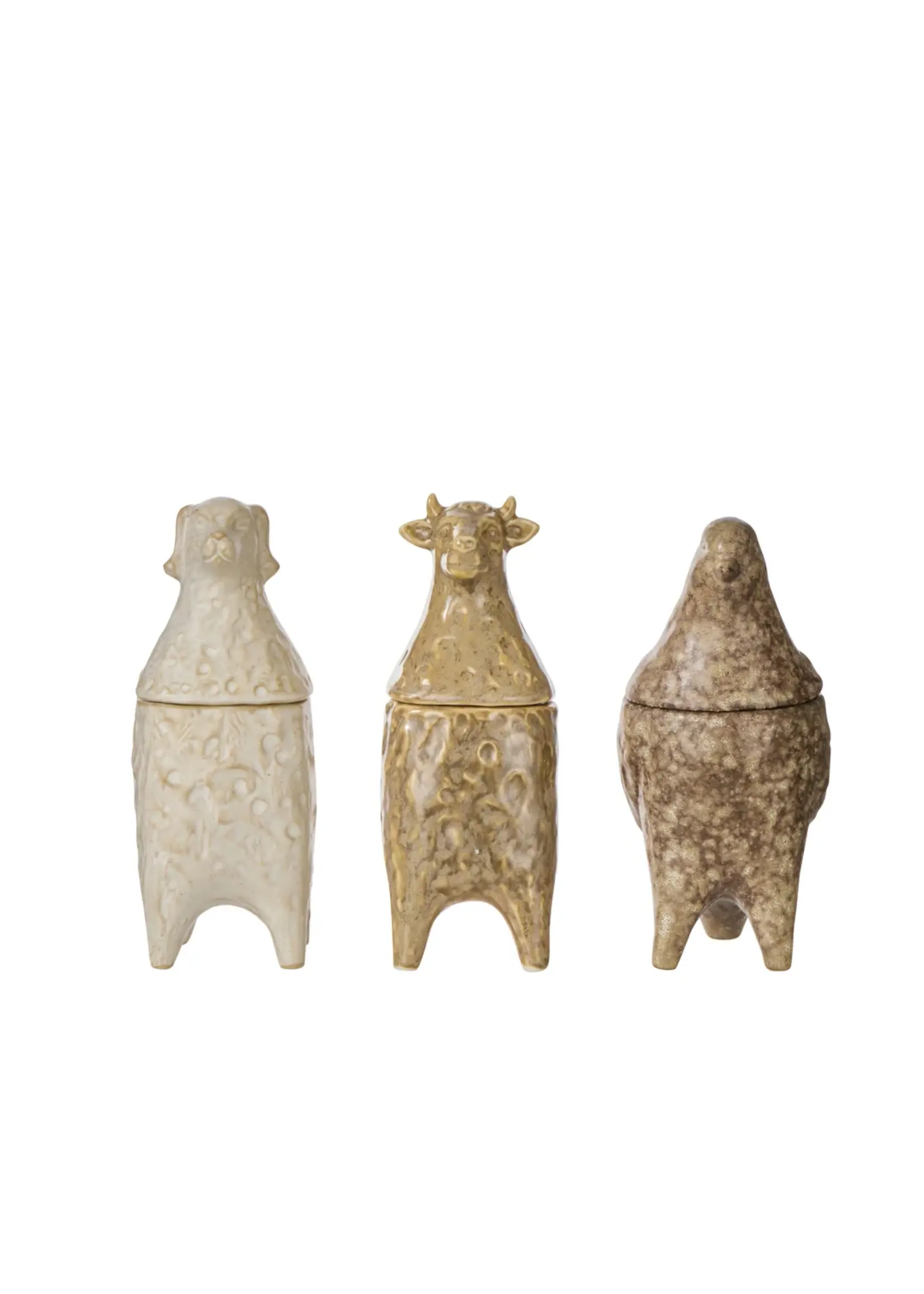 Amalfi Ari Dog Jar Off White