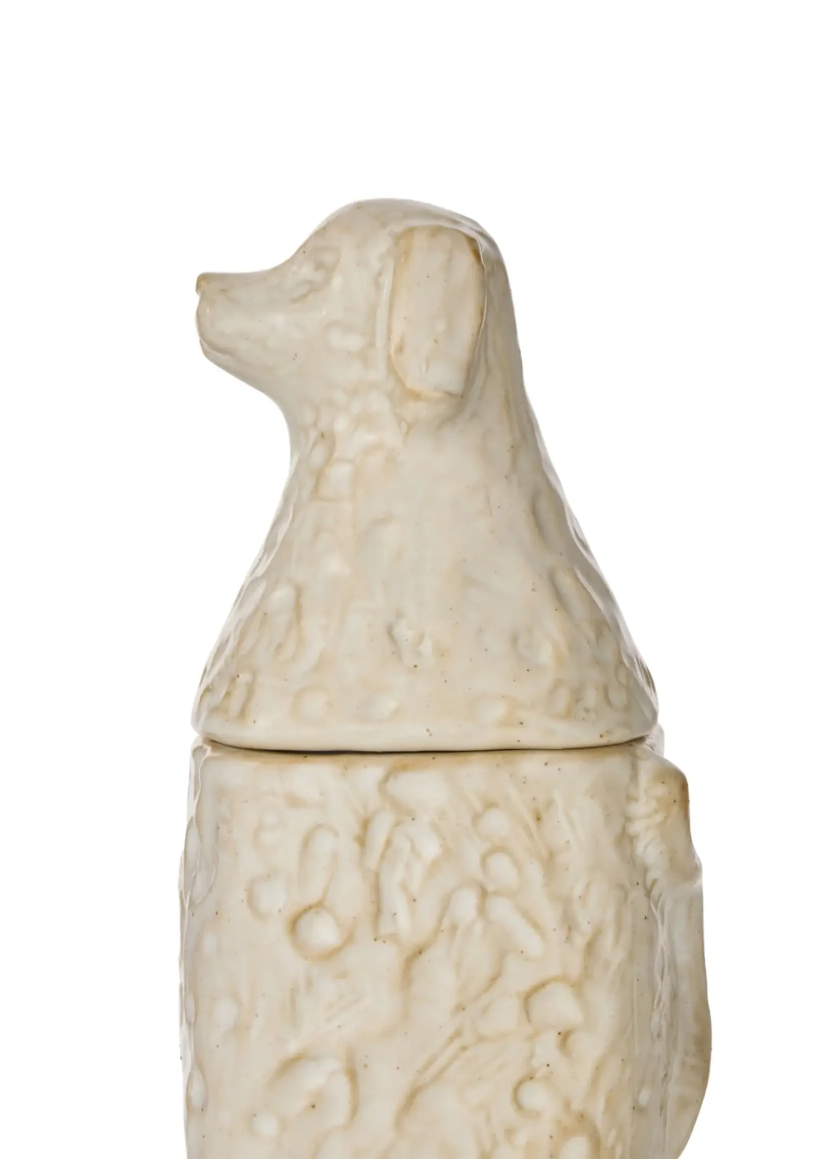 Amalfi Ari Dog Jar Off White
