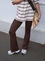 Ceres Life Ponte Bootleg Pant/Chocolate