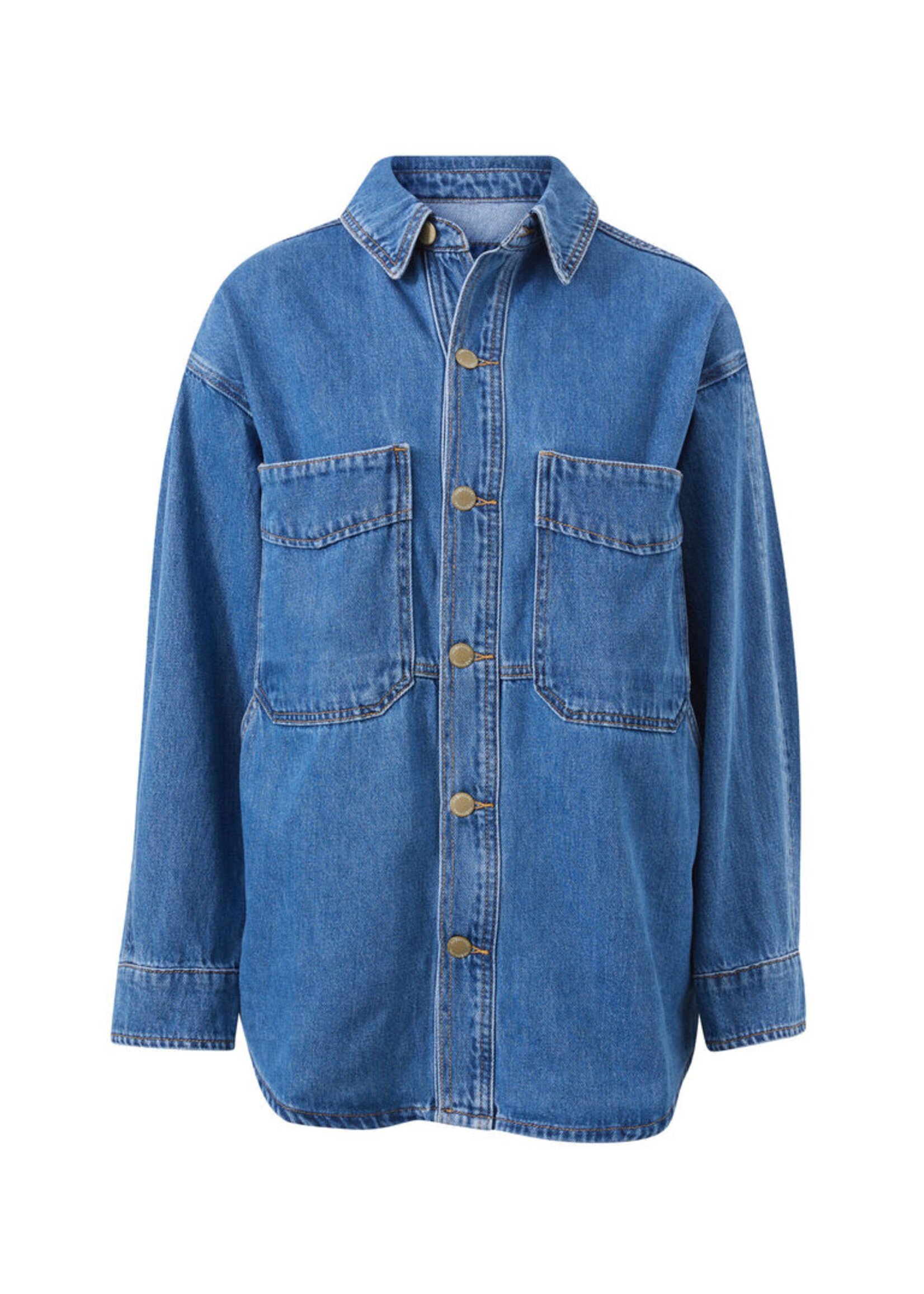 Ceres Life Bobbi Side Pocket Denim Shacket