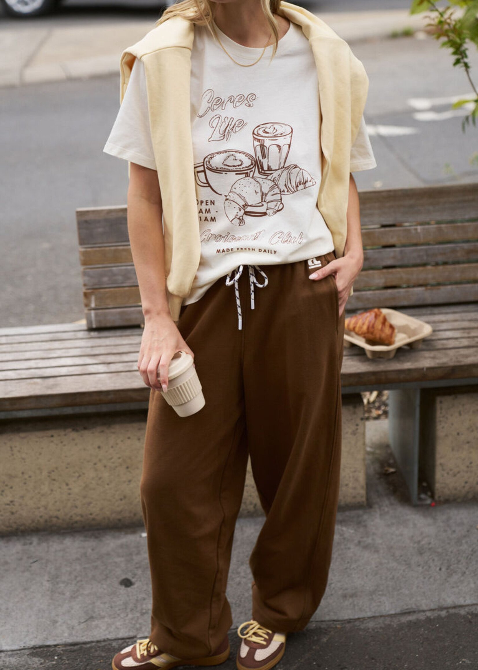 Ceres Life Jenna Tapered Tracpant/Toffee