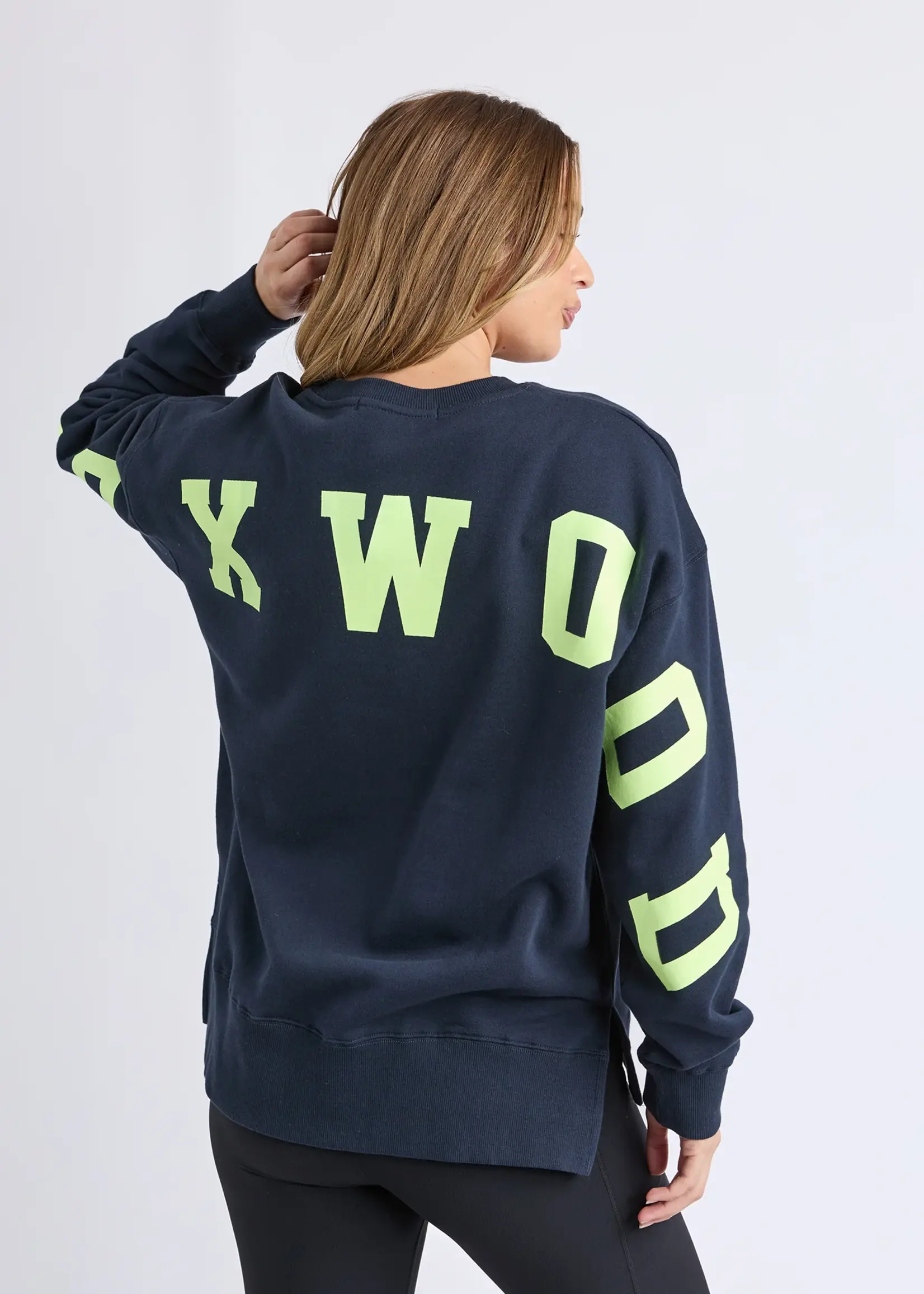 Foxwood Interval Crew Navy/Yellow