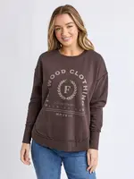 Foxwood Medalion Crew - Coffee Bean