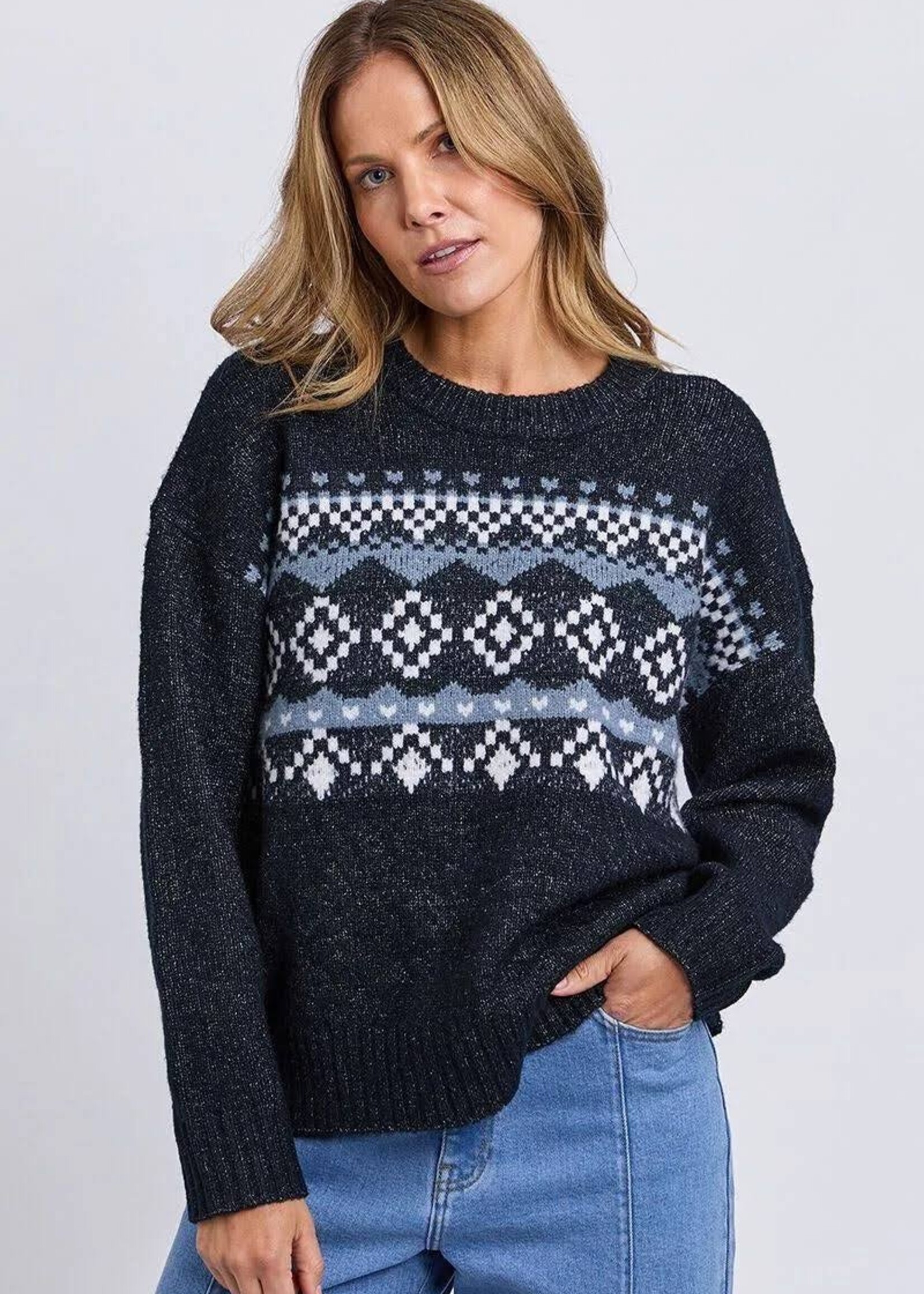 Foxwood Panorama Knit - Dark Sapphire