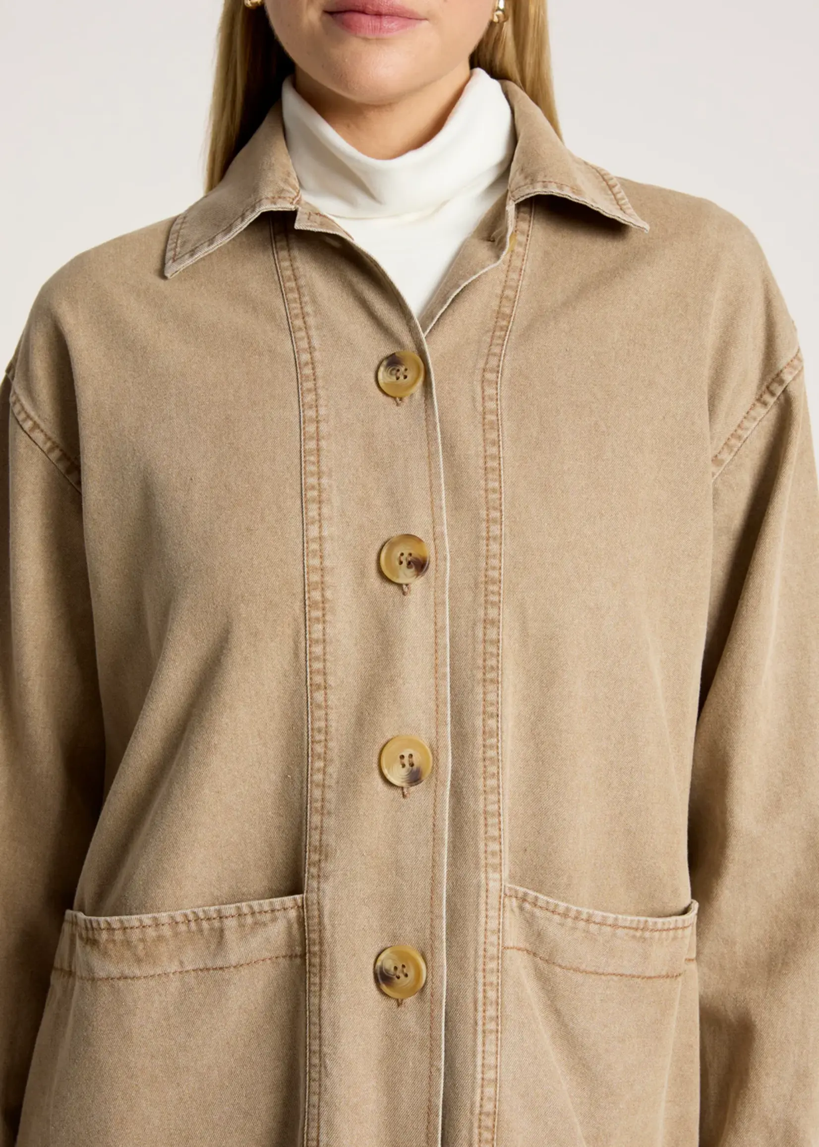 EB & Ive Bodhi Denim Jacket - Fawn