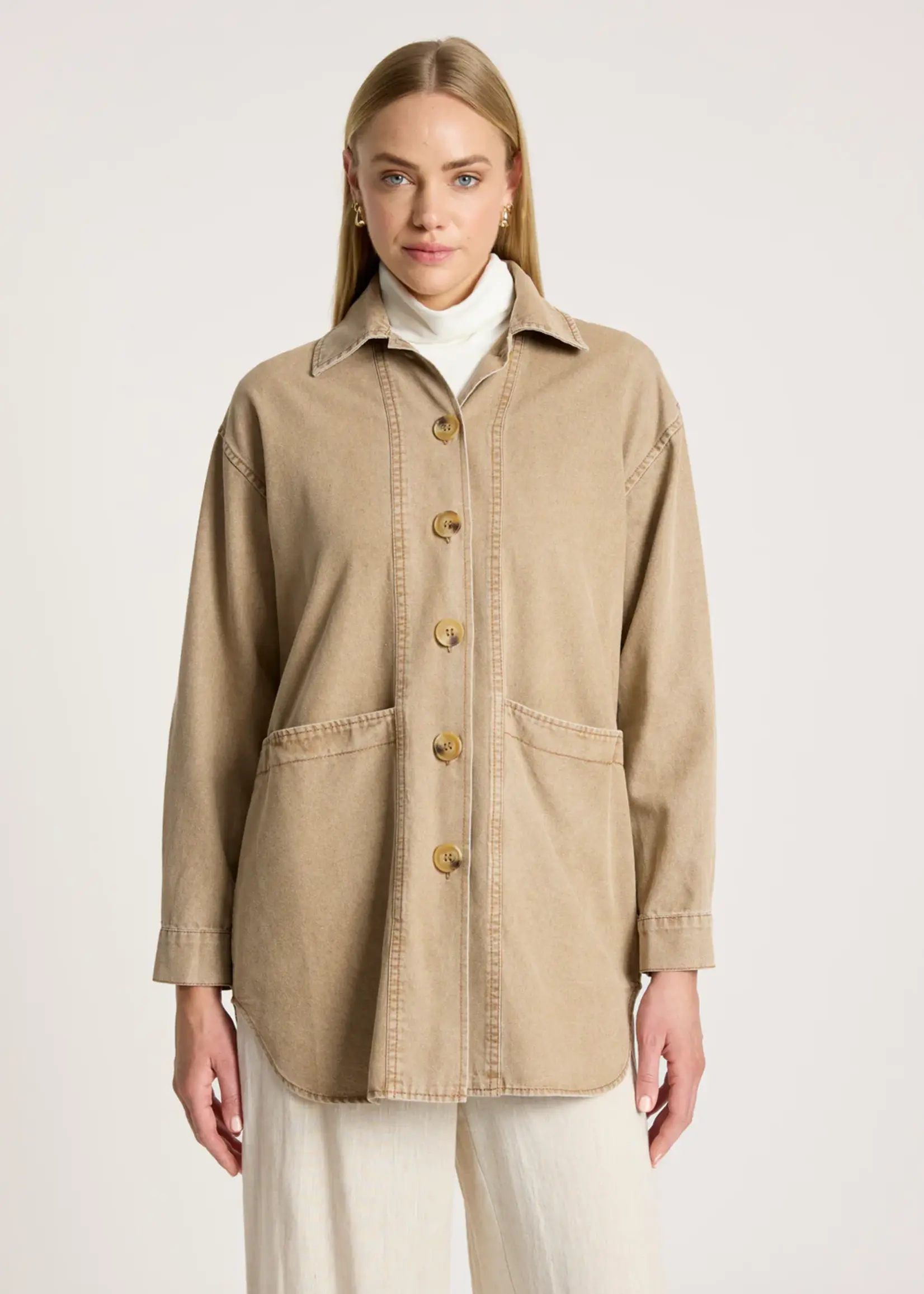 EB & Ive Bodhi Denim Jacket - Fawn