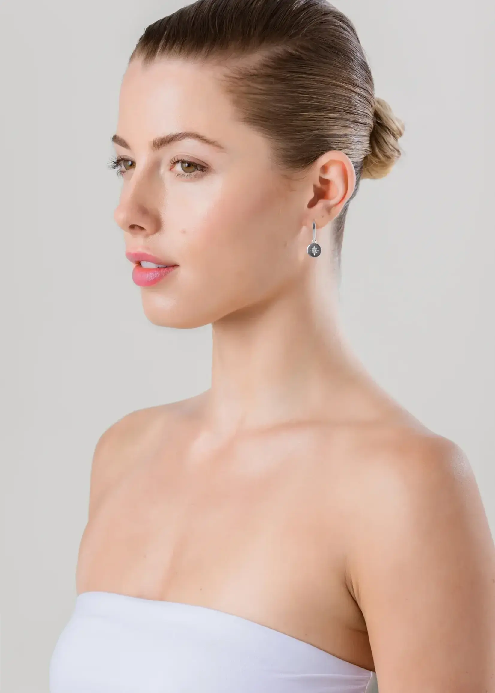 Liberte Beck Gold Clear Earring
