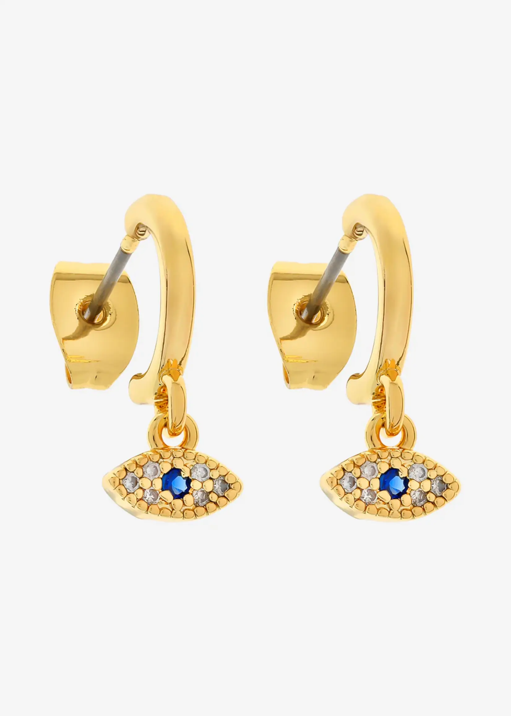 Liberte Mati Gold Blue Huggie