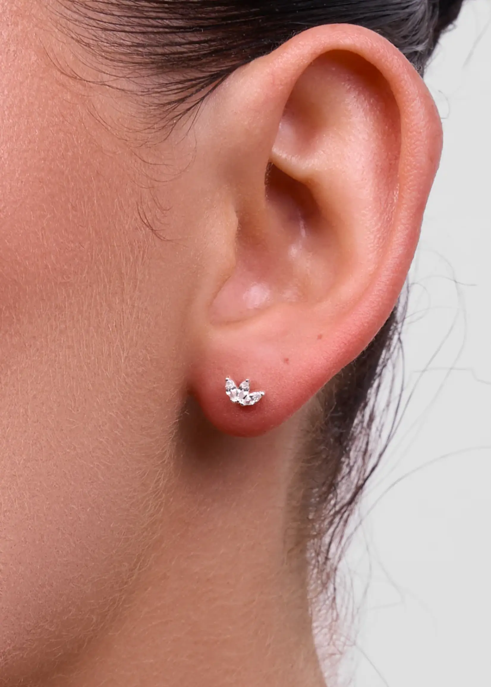Liberte Petite Bud Silver Earring