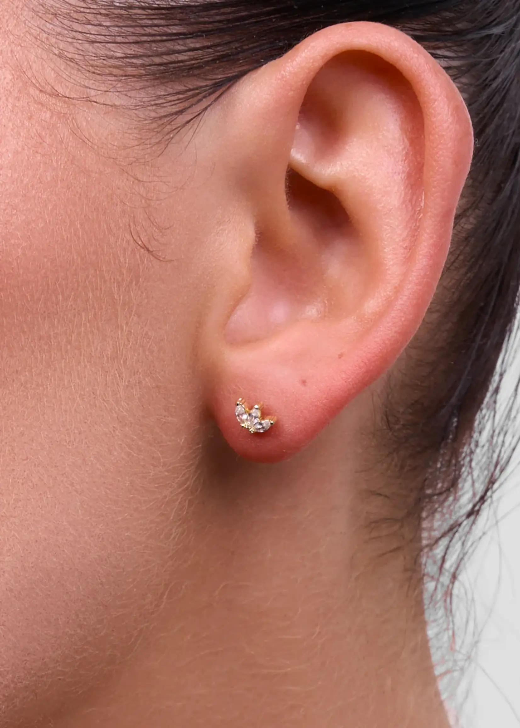 Liberte Petite Bud Gold Earring