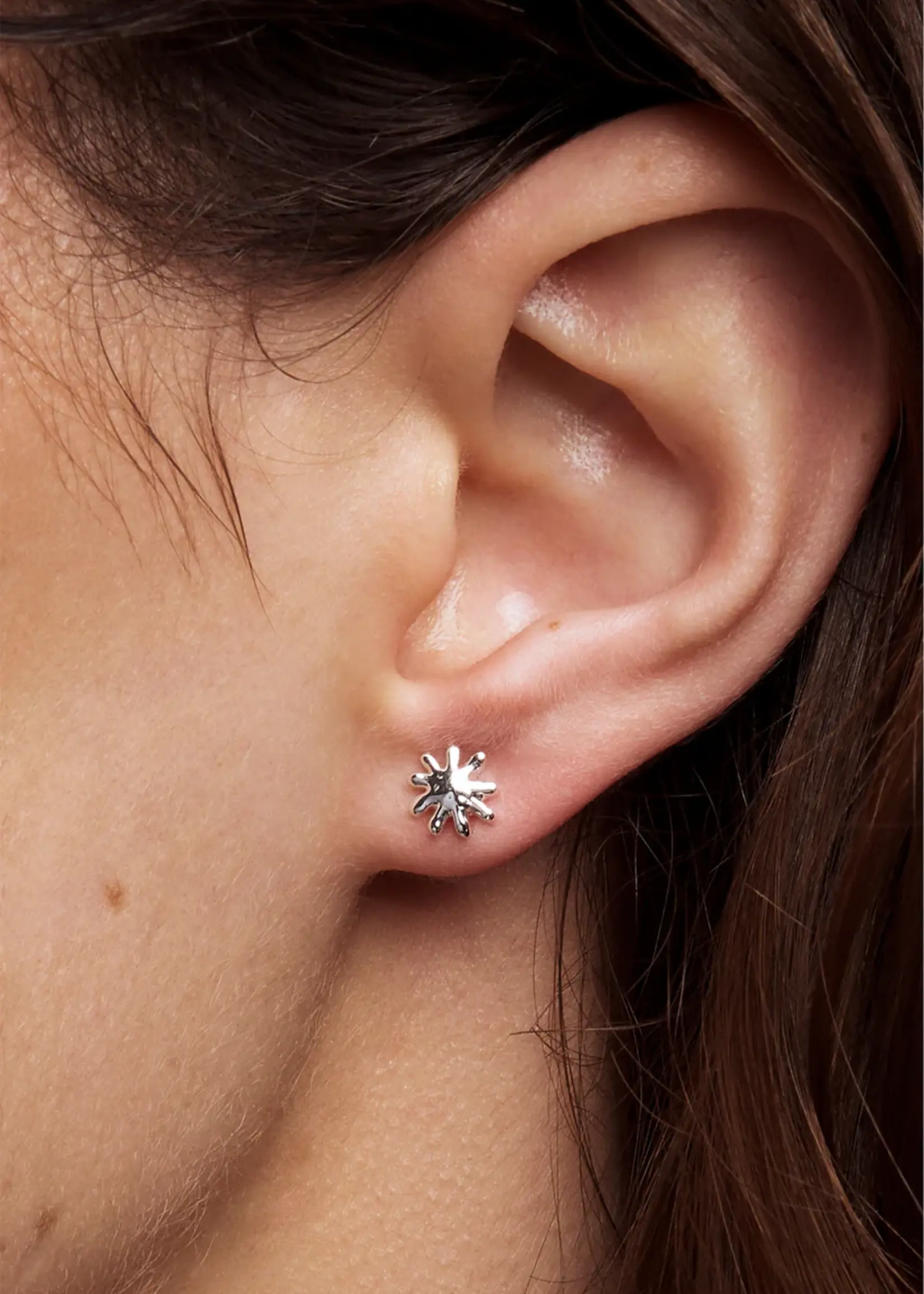 Liberte Petite Sun Silver Earring
