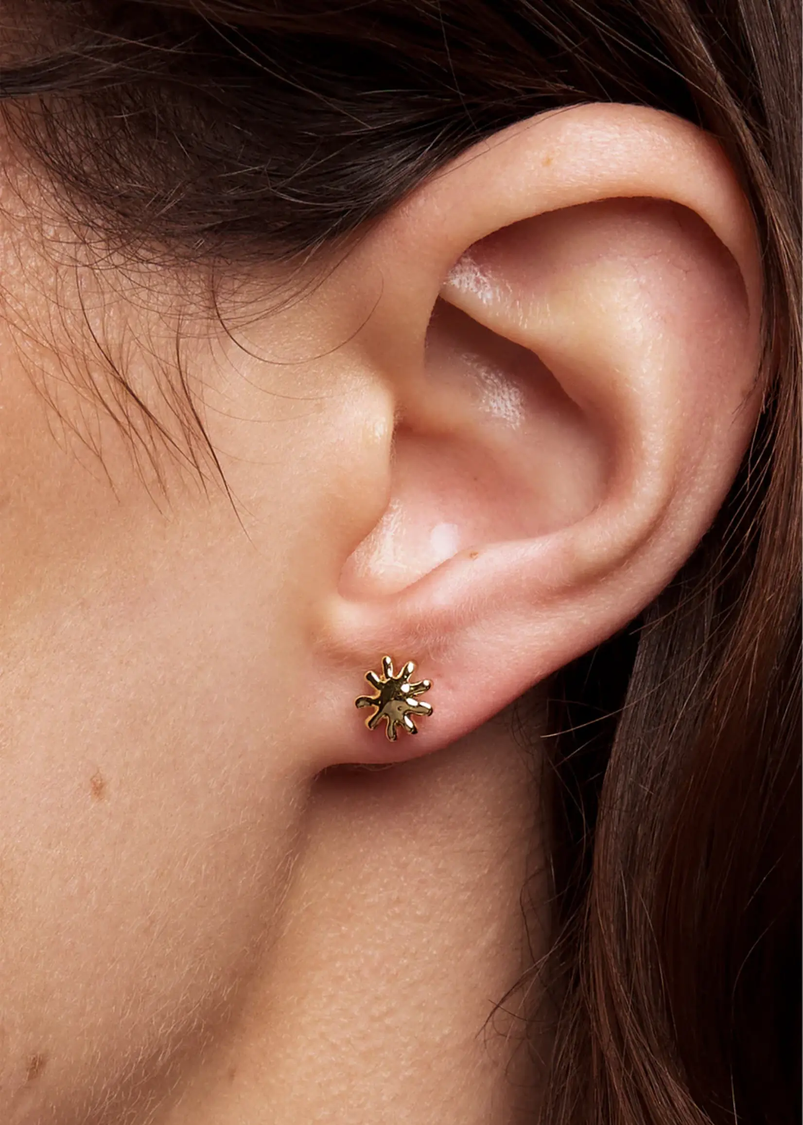 Liberte Petite Sun Gold Earring