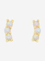 Liberte Emery Gold Opal Earring