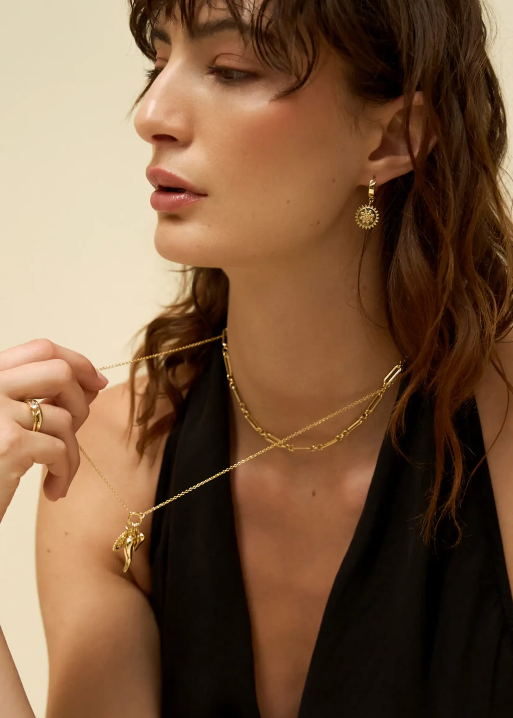 Liberte Tessa Gold Pearl Earring