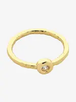 Liberte Betsy Gold Clear Ring