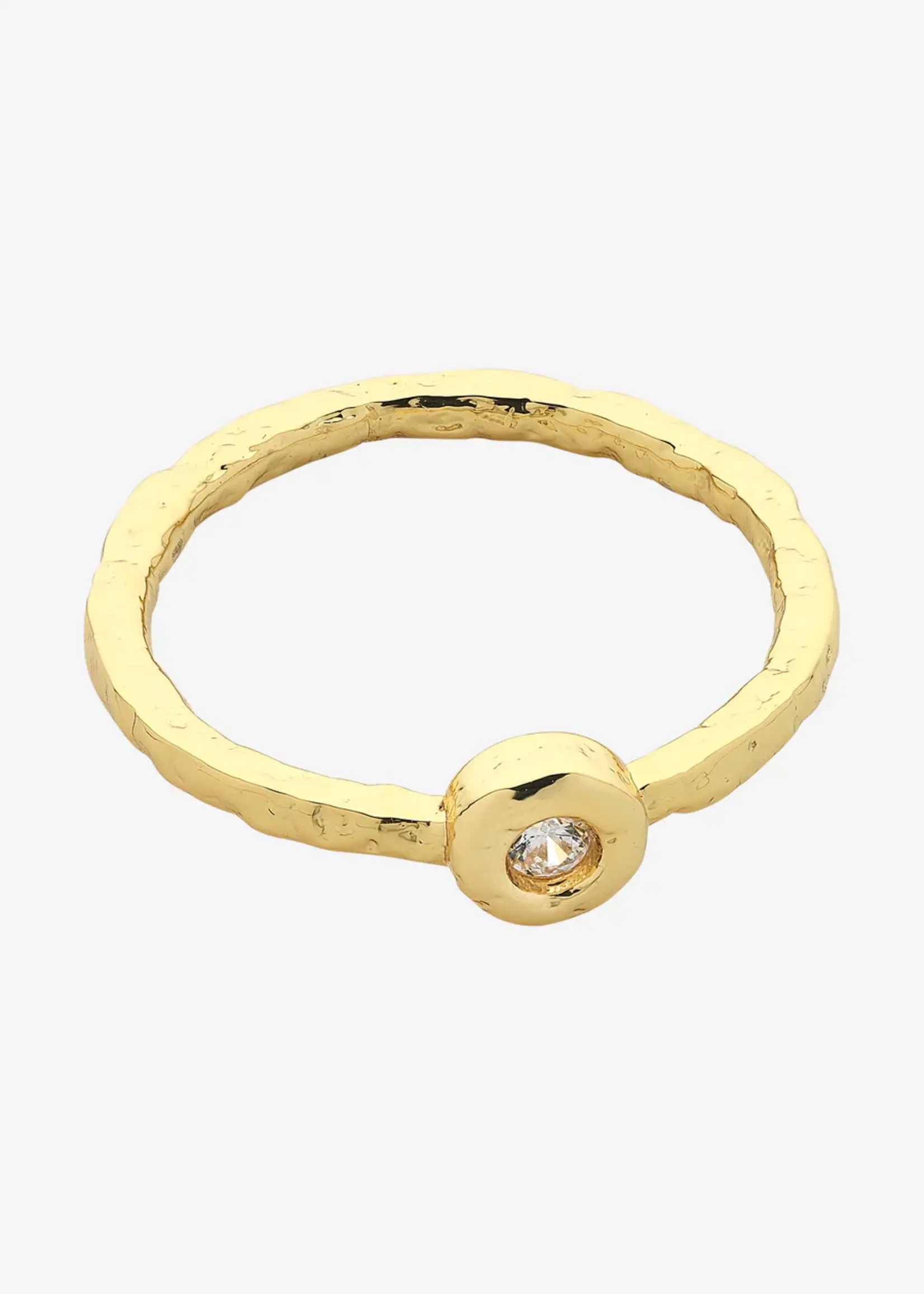 Liberte Betsy Gold Clear Ring