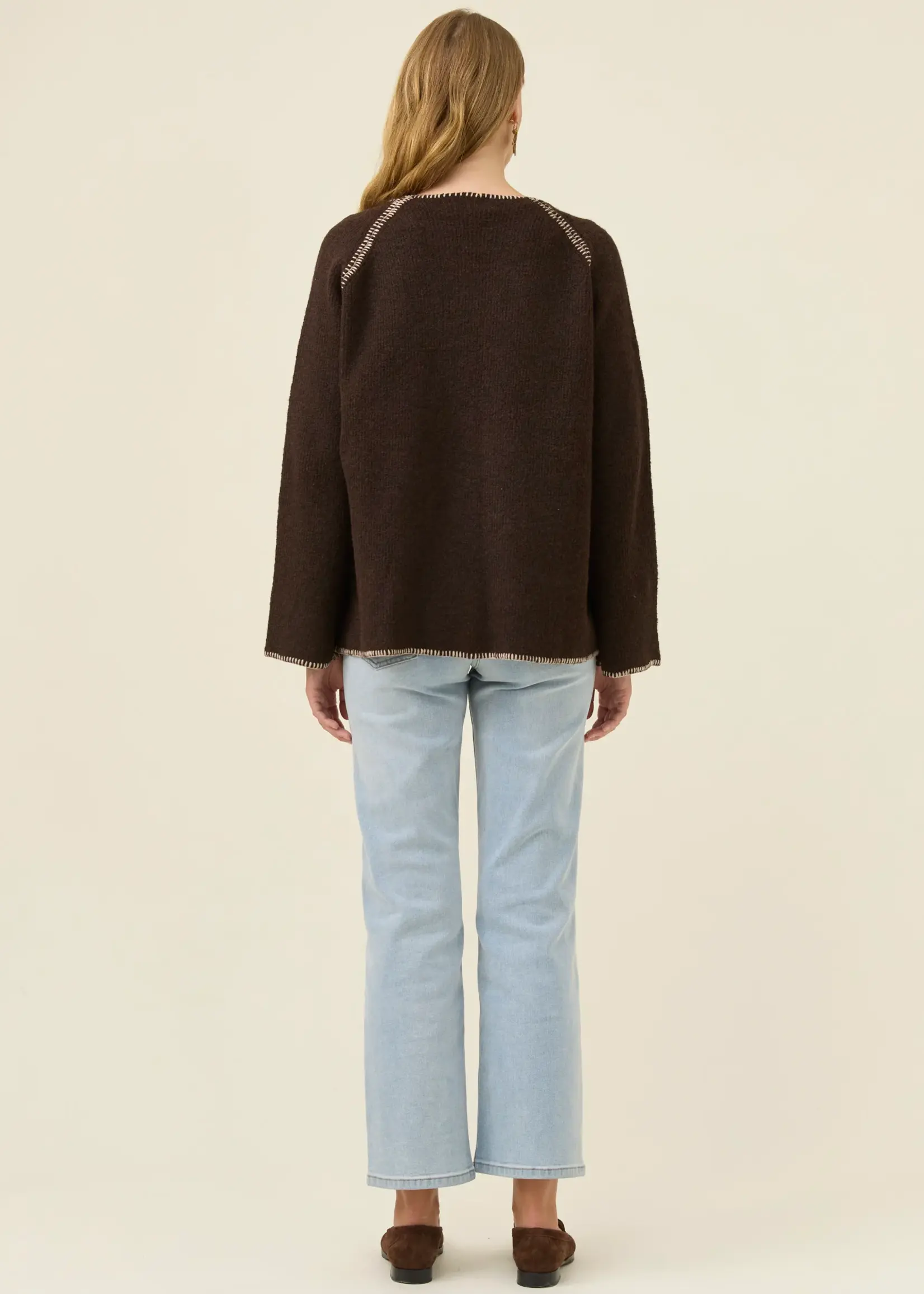 Isle of Mine Athena Button Cardigan - Chocolate