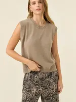 Isle of Mine Darby Knit Vest - Stone
