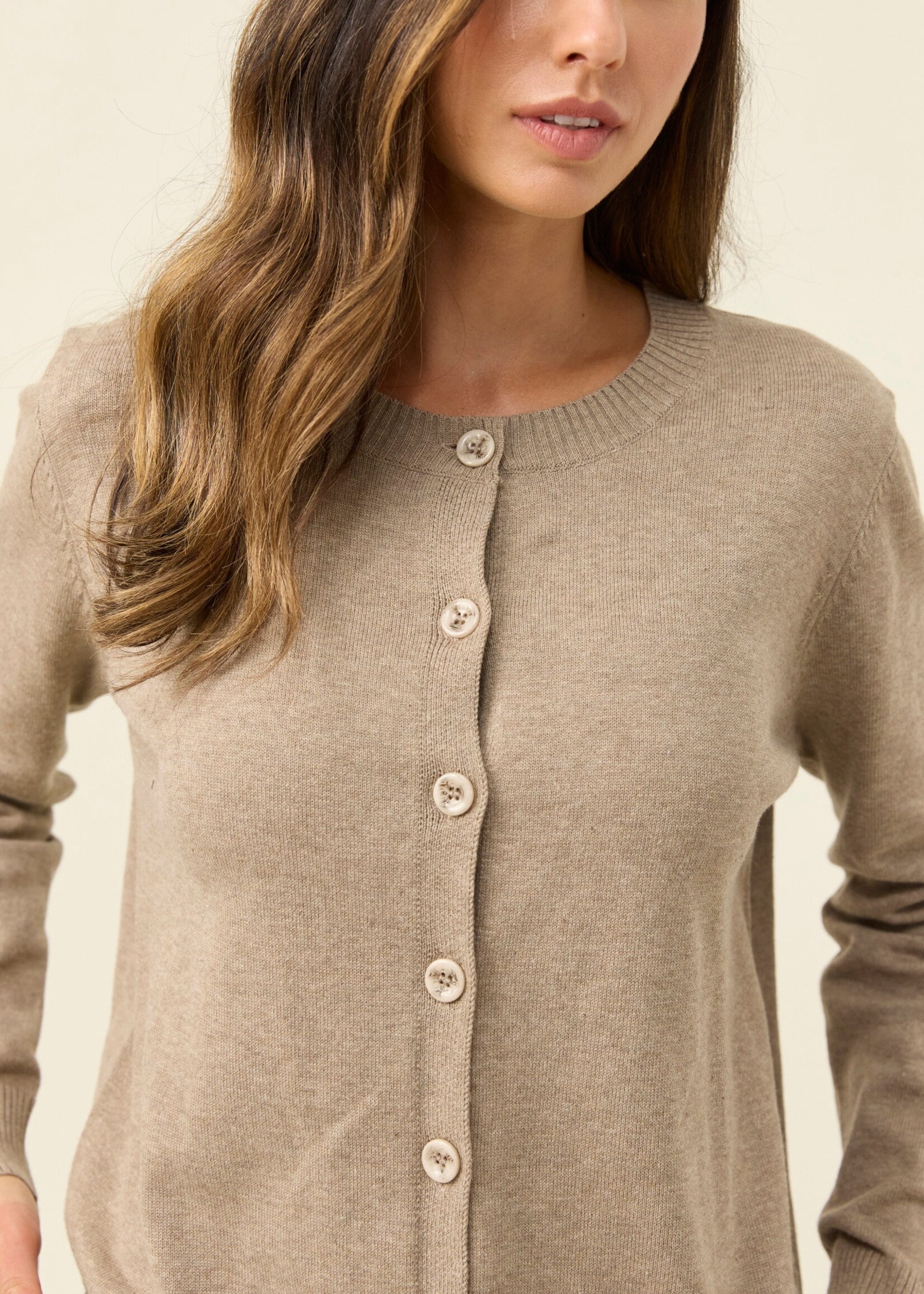 Isle of Mine Darby Cardigan - Stone