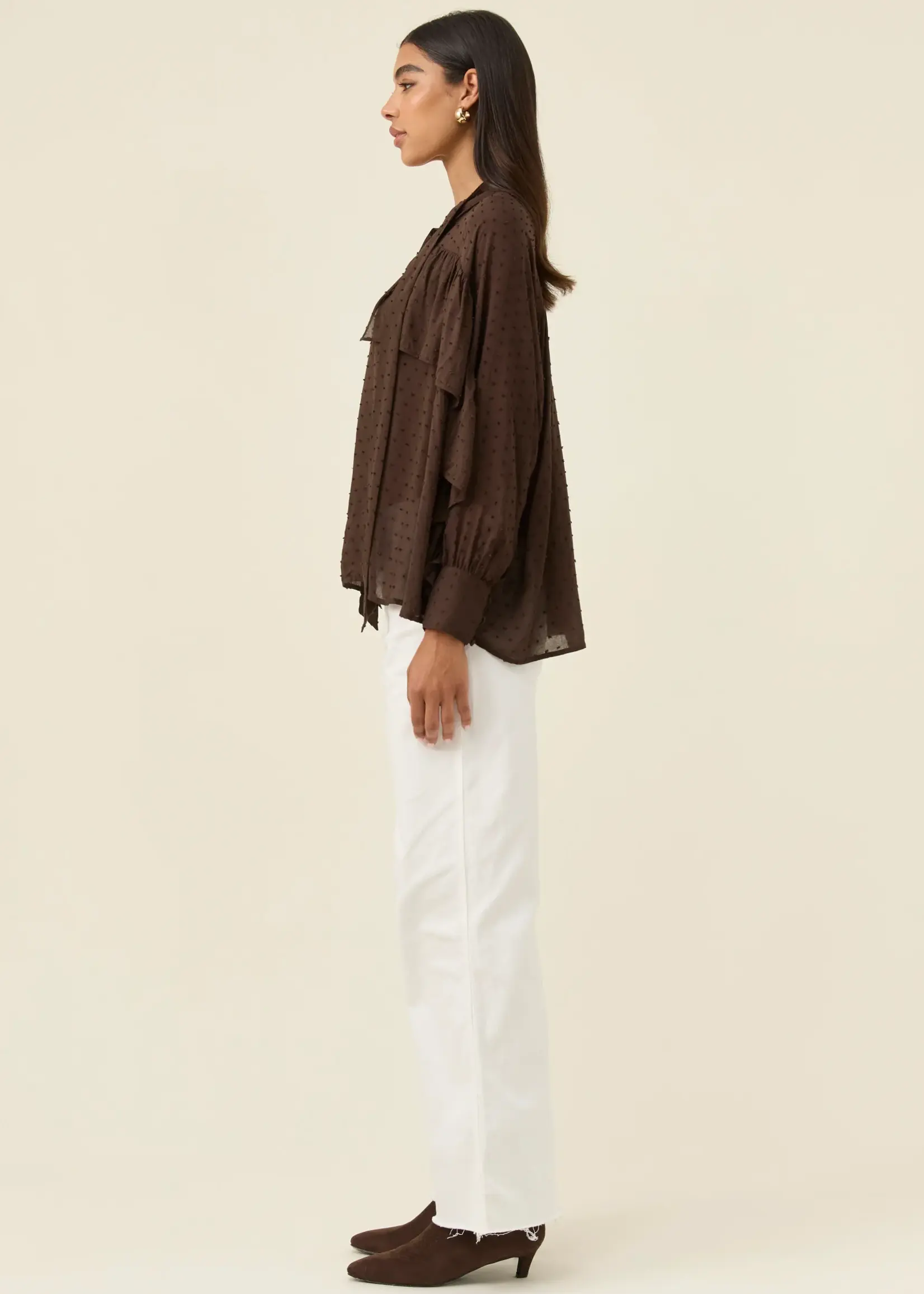 Isle of Mine Della Blouse - Chocolate