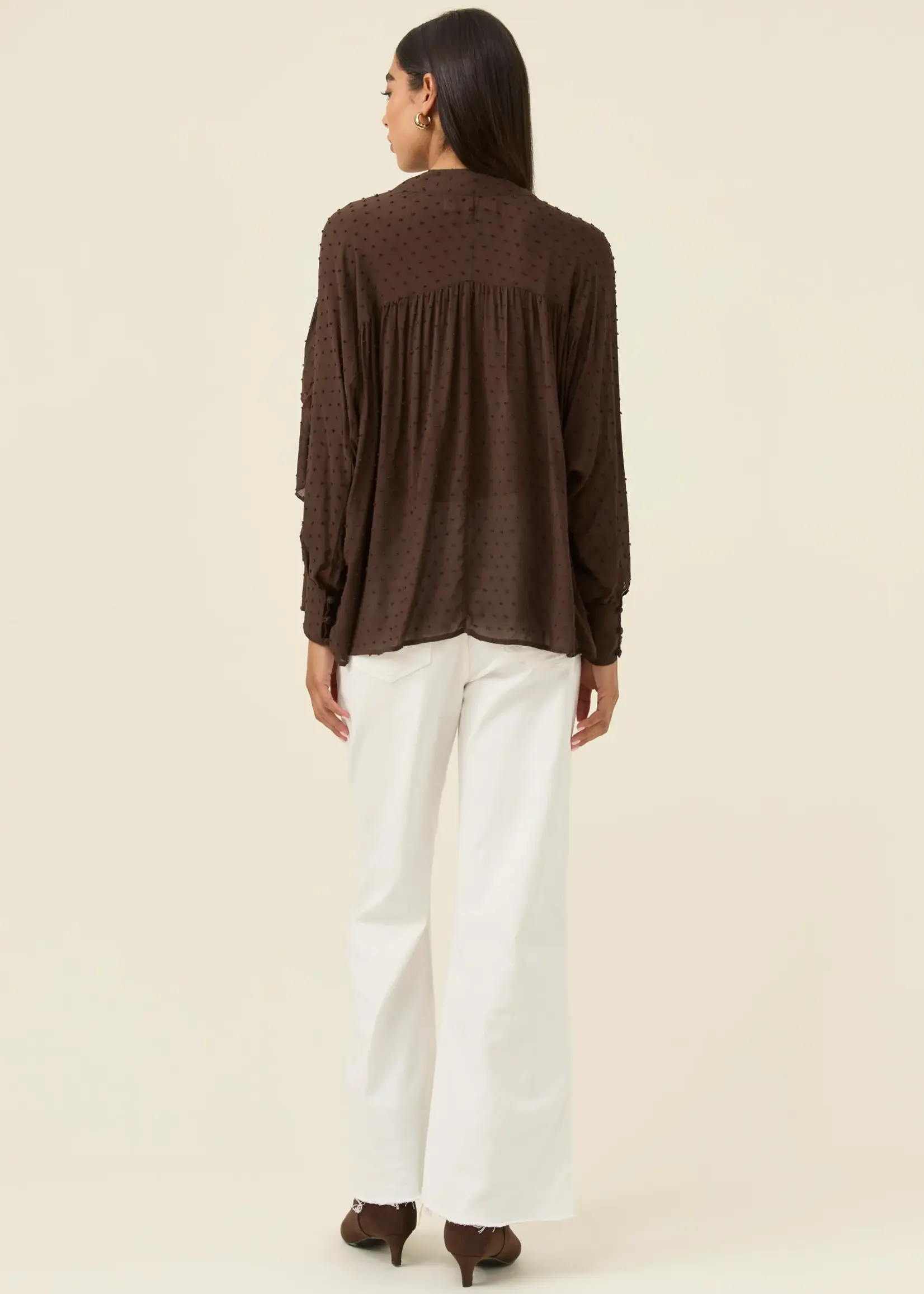 Isle of Mine Della Blouse - Chocolate