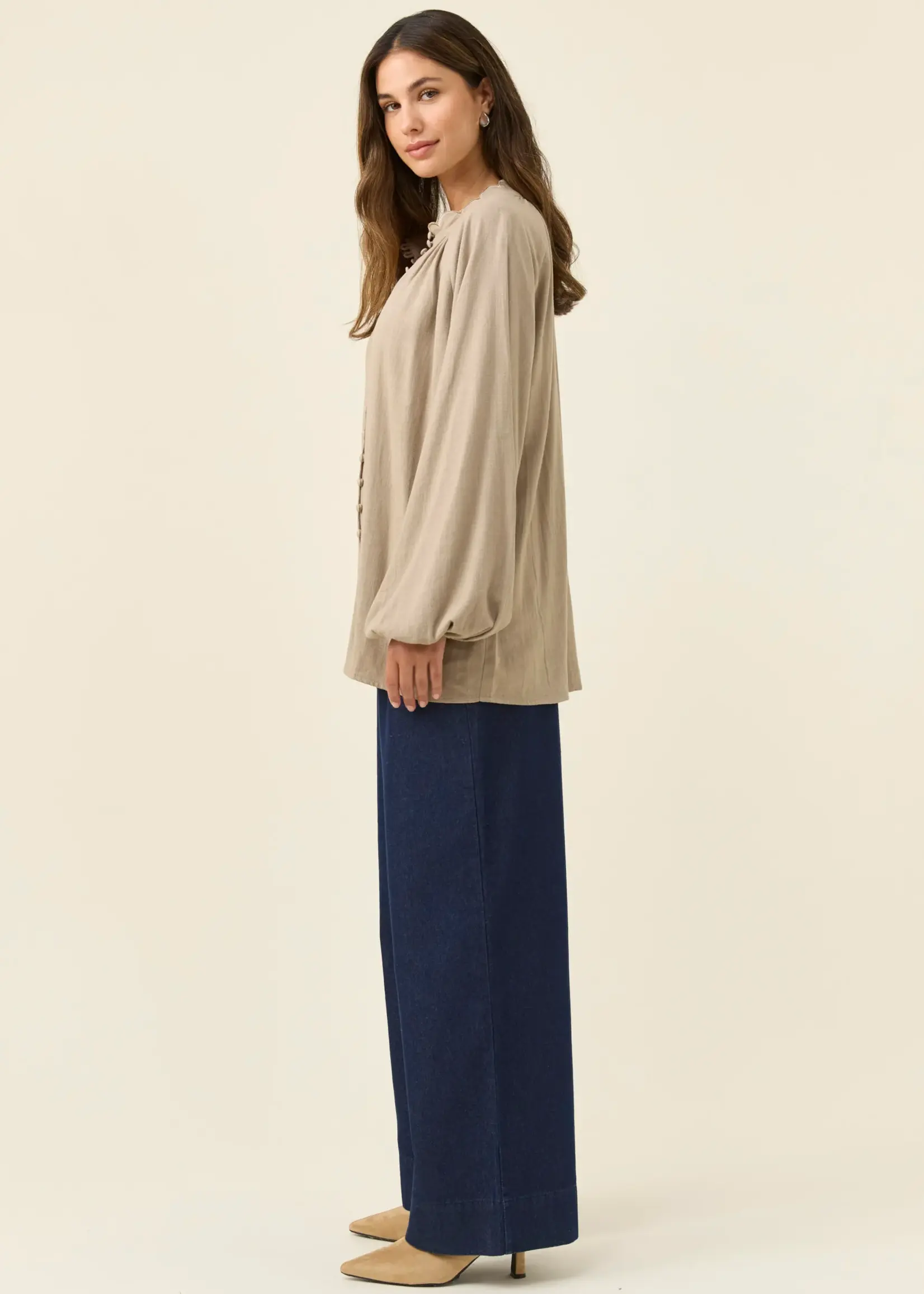 Isle of Mine Grace Blouse - Stone