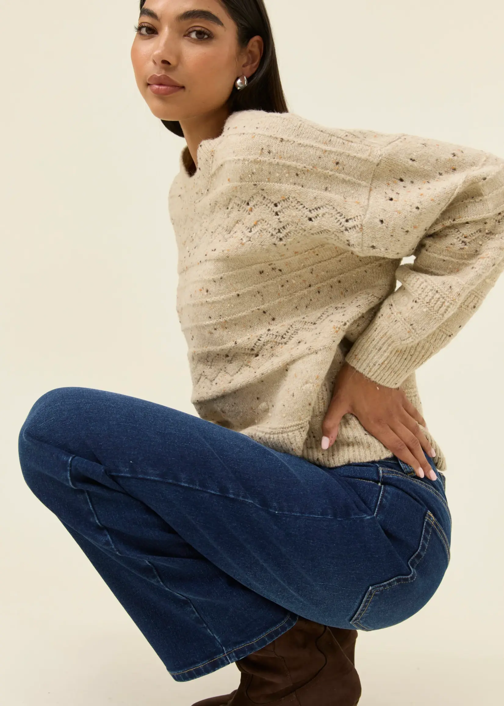 Isle of Mine Mckenna Jumper - Stone
