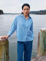 Isle of Mine Quinn Shirt - Cobalt