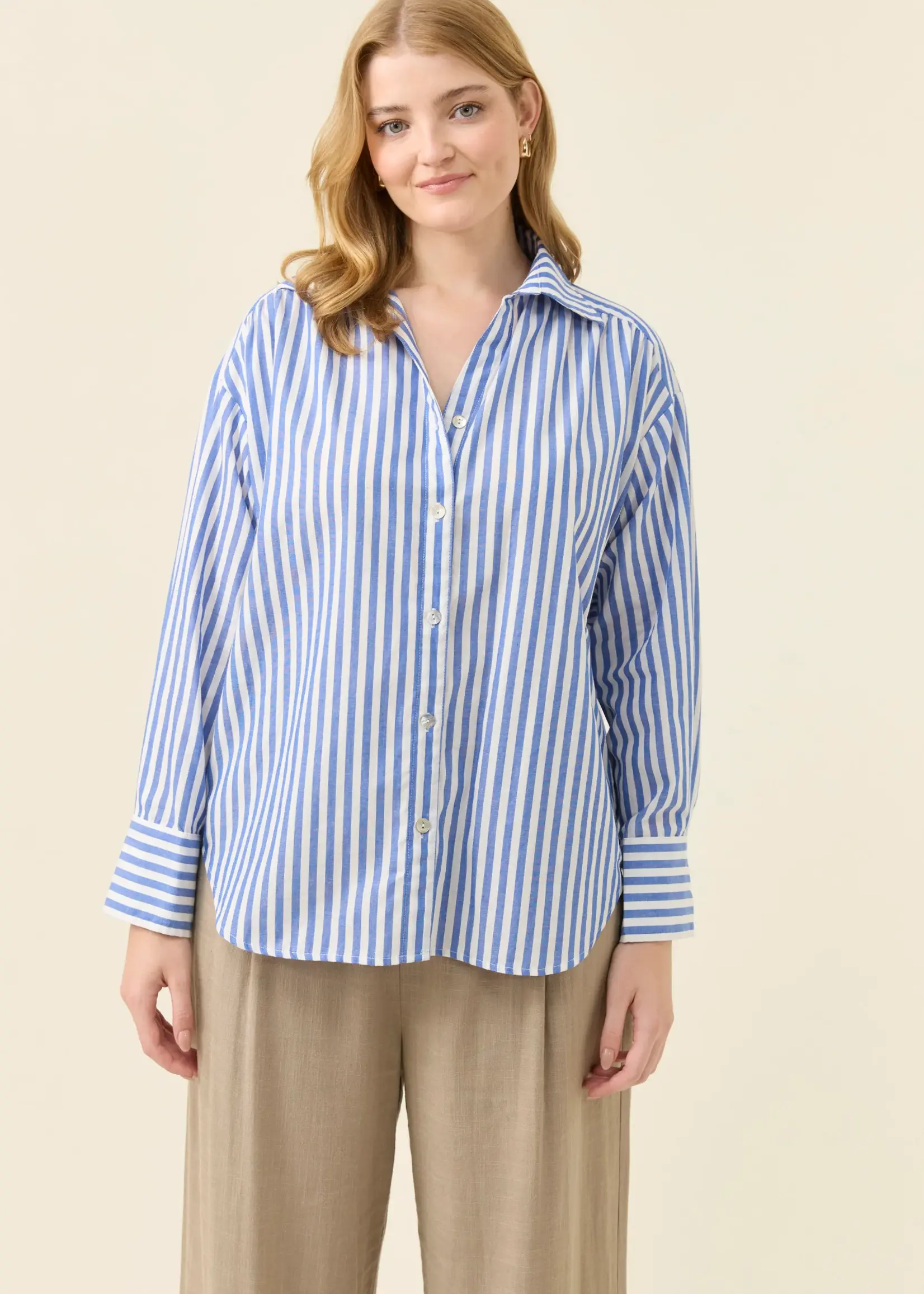 Isle of Mine Quinn Shirt - Cobalt