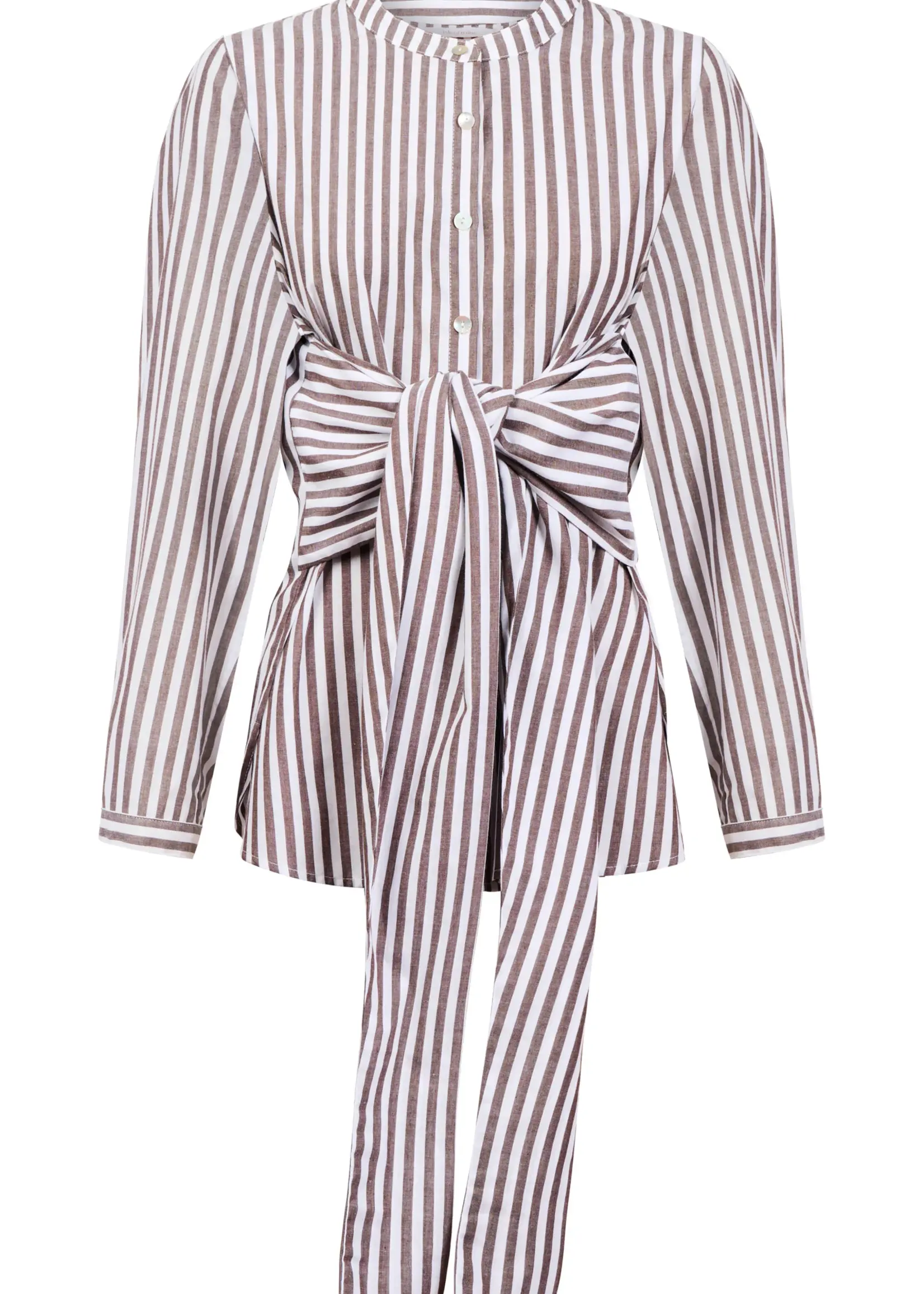 Isle of Mine Quinn Wrap Shirt - Chocolate