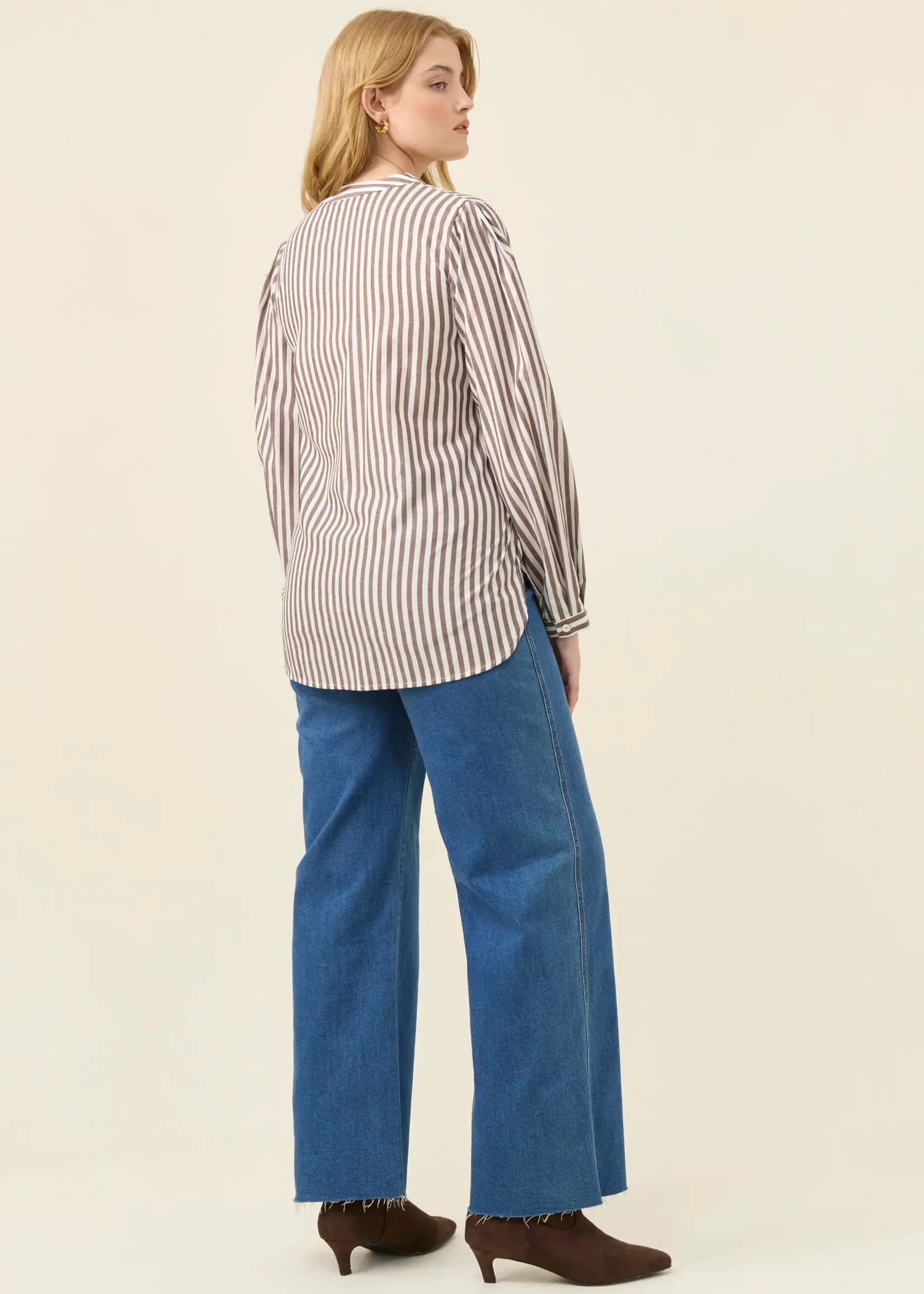 Isle of Mine Quinn Wrap Shirt - Chocolate